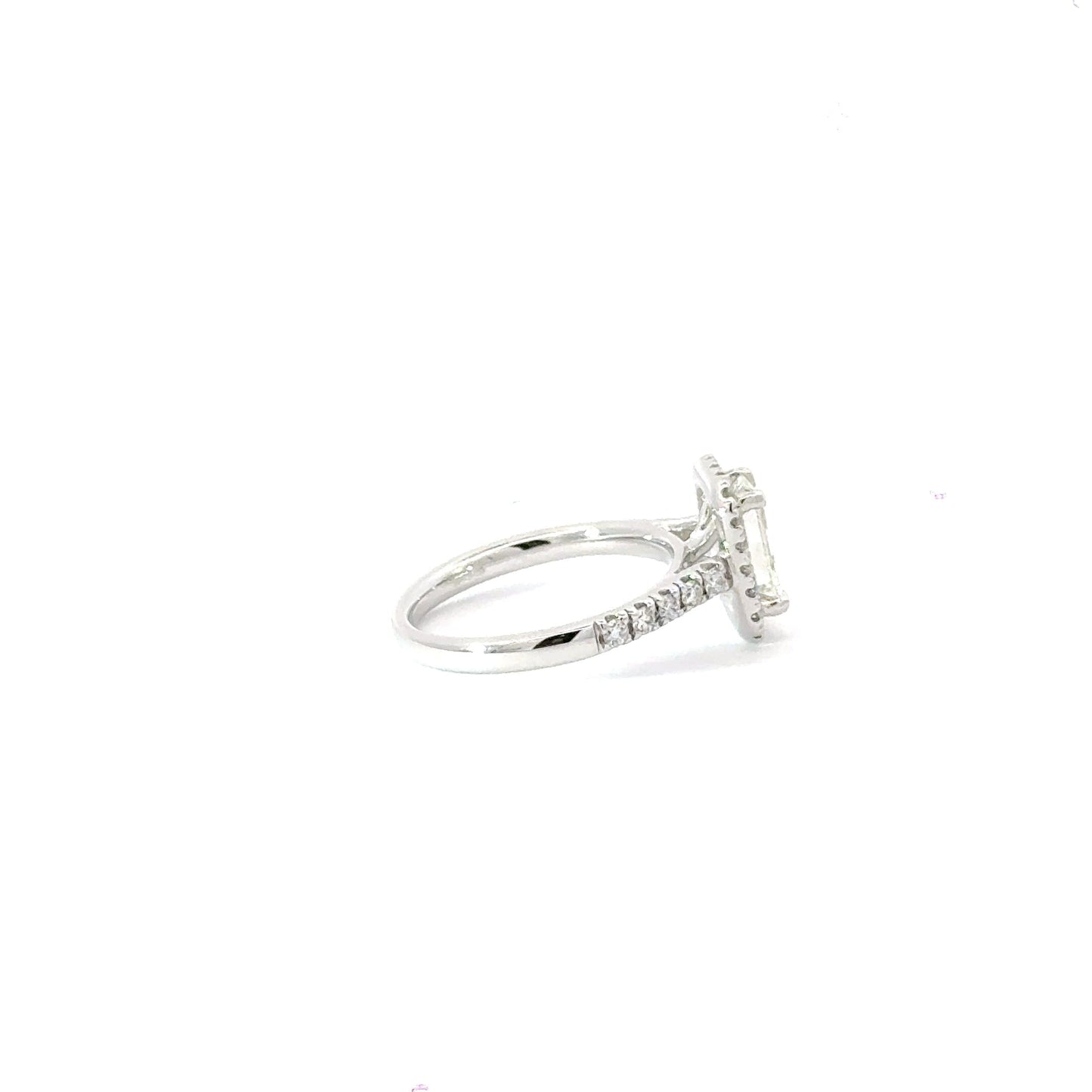 Platinum Emerald Cut Diamond Ring Aces Jewellers