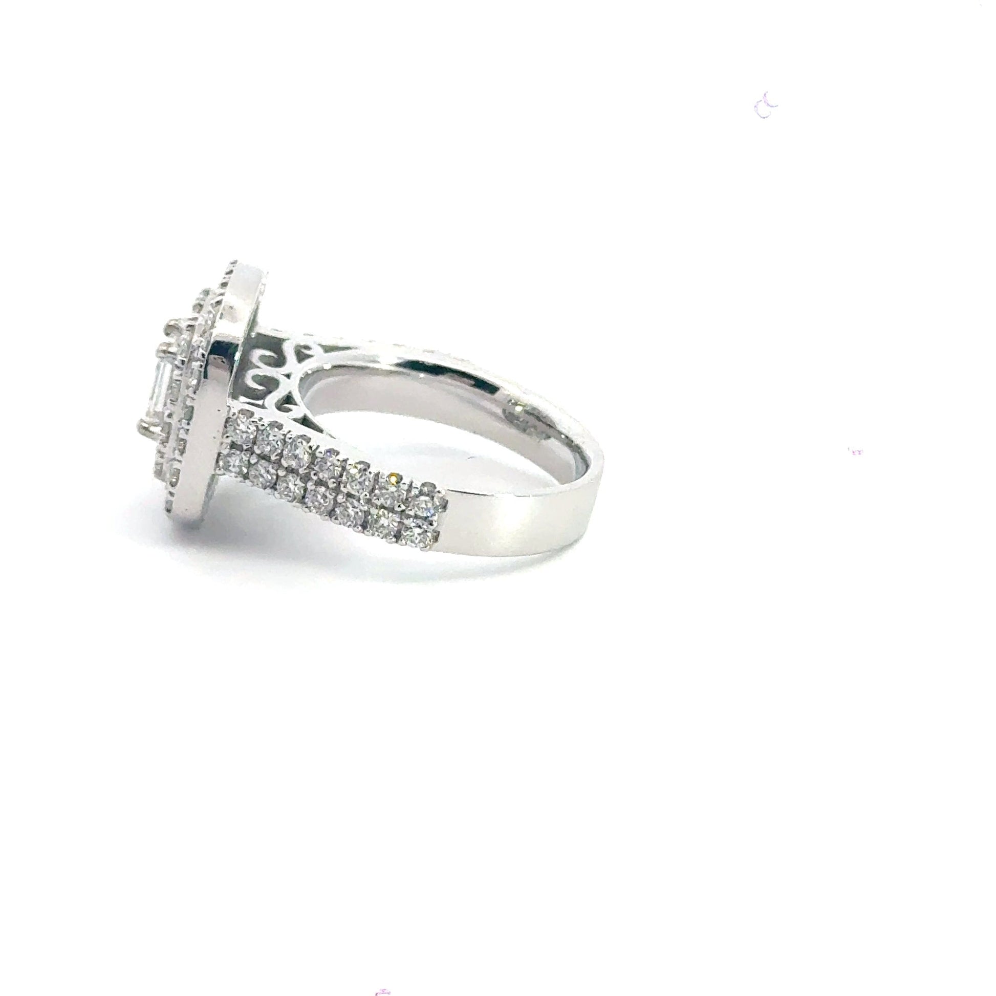 Platinum Halo Diamond Ring Aces Jewellers