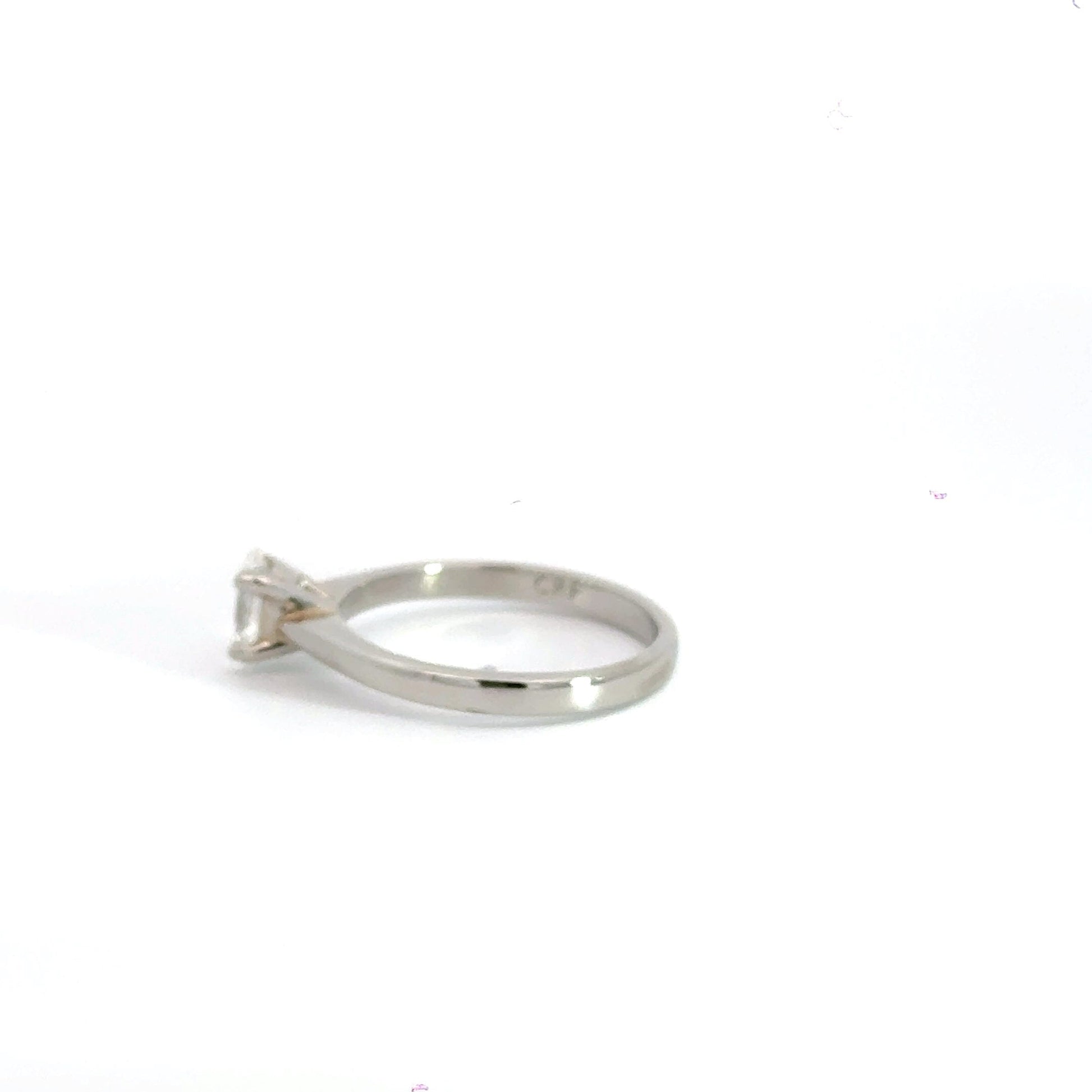 Platinum Oval Solitaire Diamond Ring Aces Jewellers