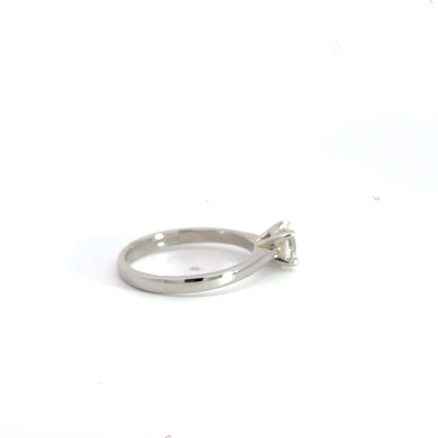 Platinum Oval Solitaire Diamond Ring Aces Jewellers