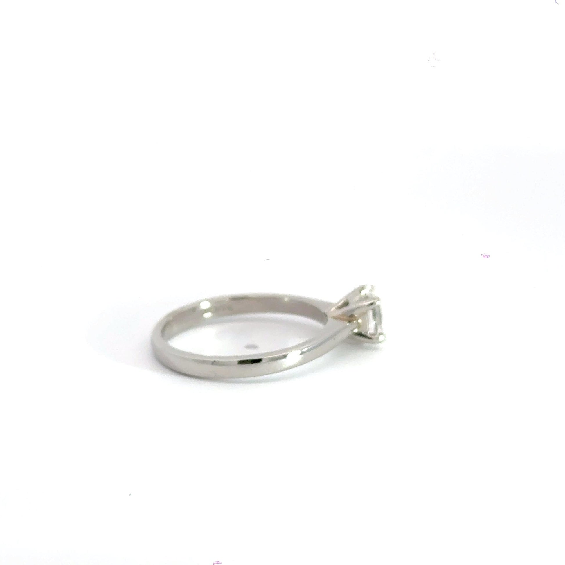 Platinum Oval Solitaire Diamond Ring Aces Jewellers