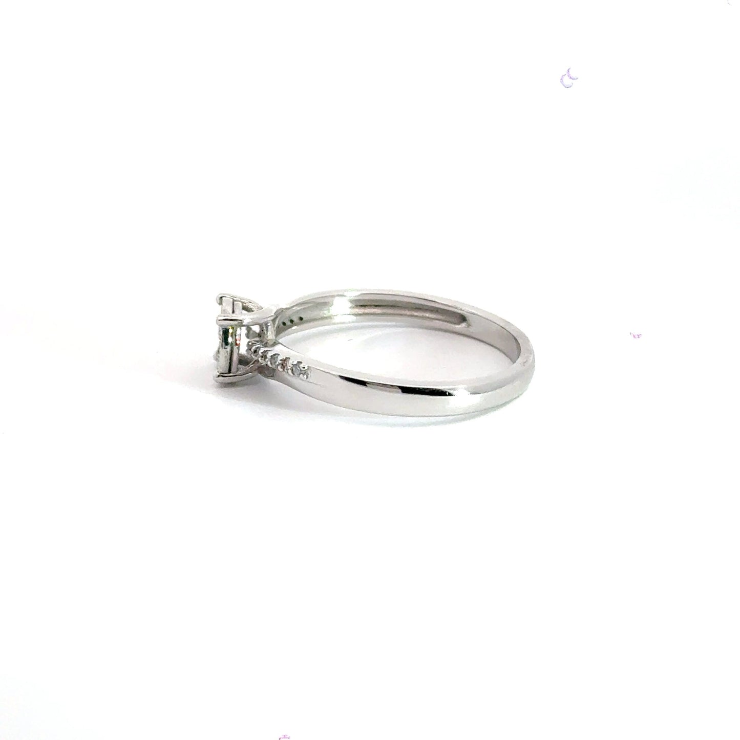 9CT White Gold Diamond Solitaire Ring Aces Jewellers