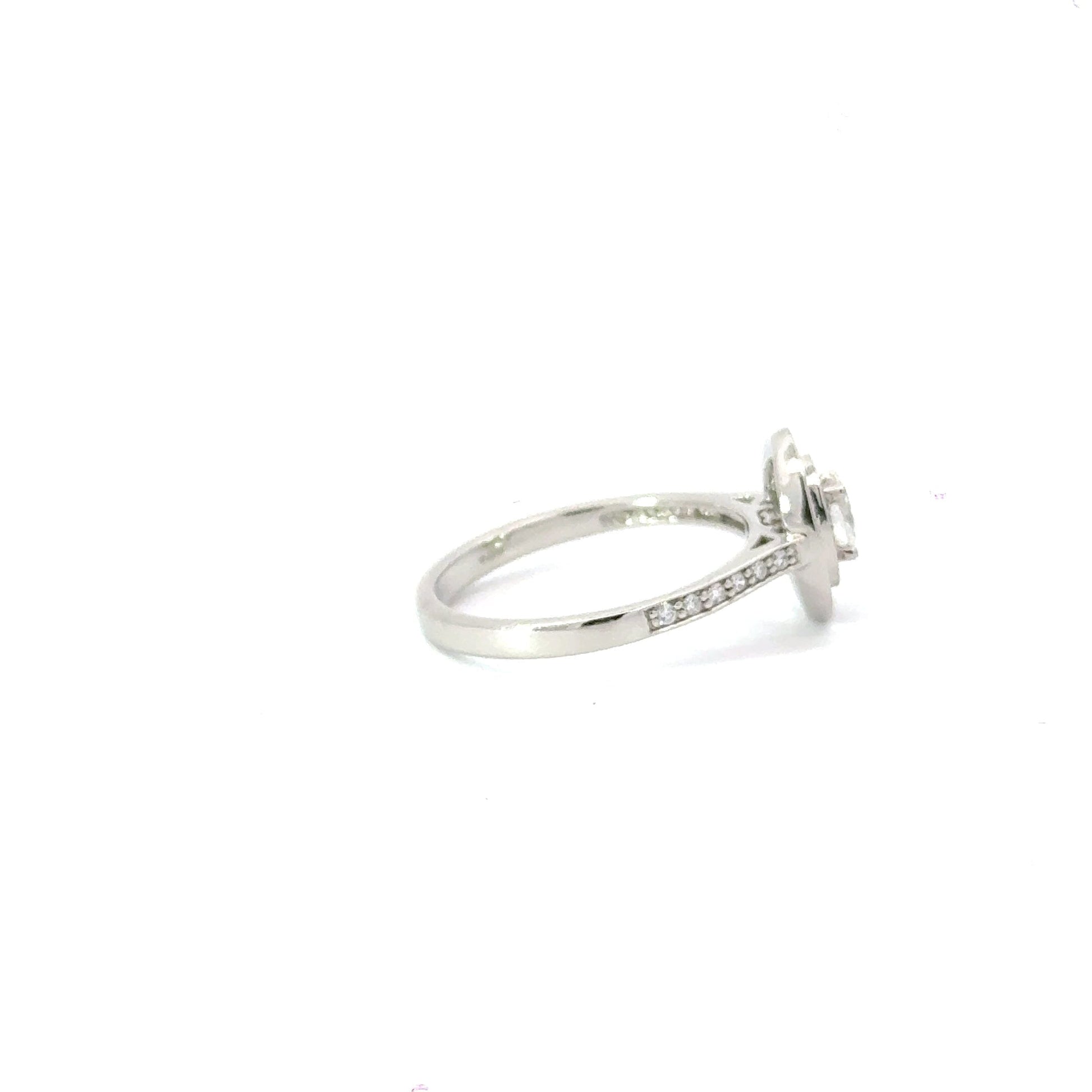 Platinum Diamond Oval Ring Aces Jewellers
