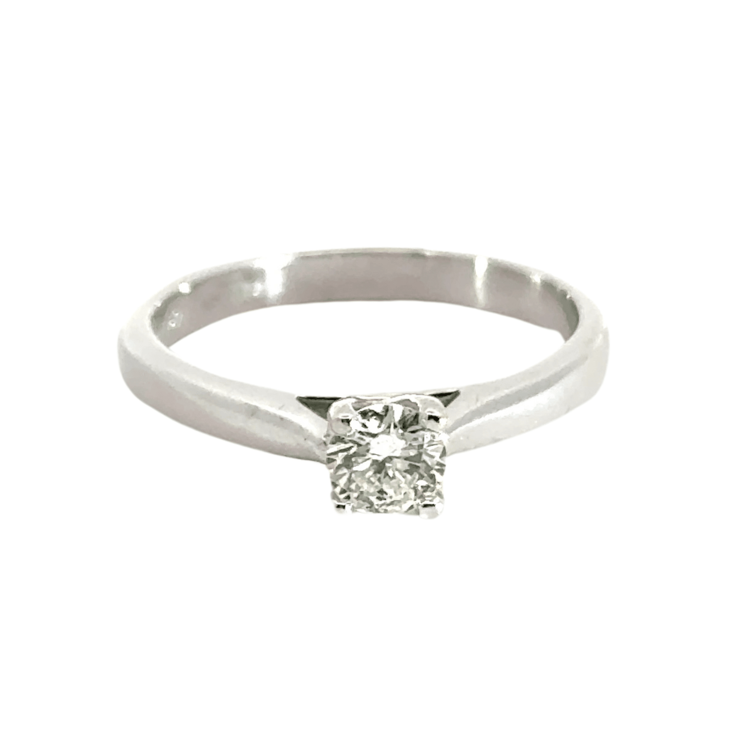 Platinum Diamond Solitaire Ring 0.50CT Aces Jewellers