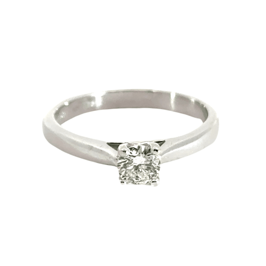 Platinum Diamond Solitaire Ring 0.50CT Aces Jewellers