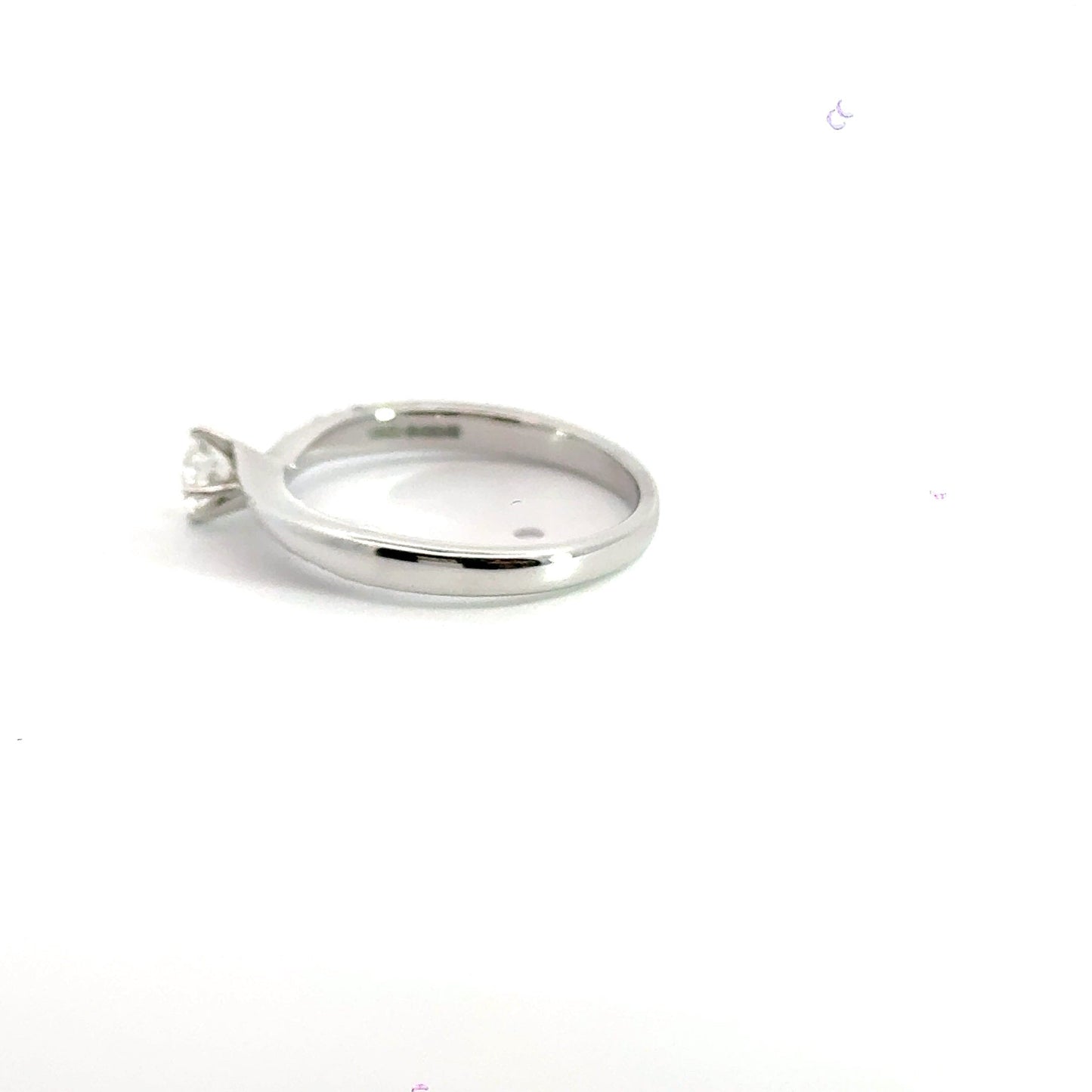 Platinum Diamond Solitaire Twist 0.40CT Aces Jewellers