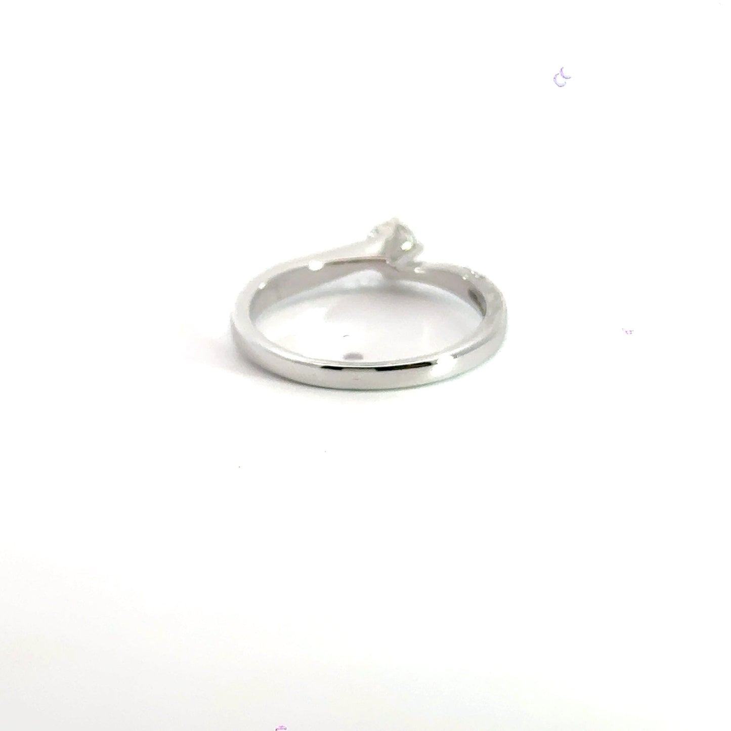 Platinum Diamond Solitaire Twist 0.40CT Aces Jewellers