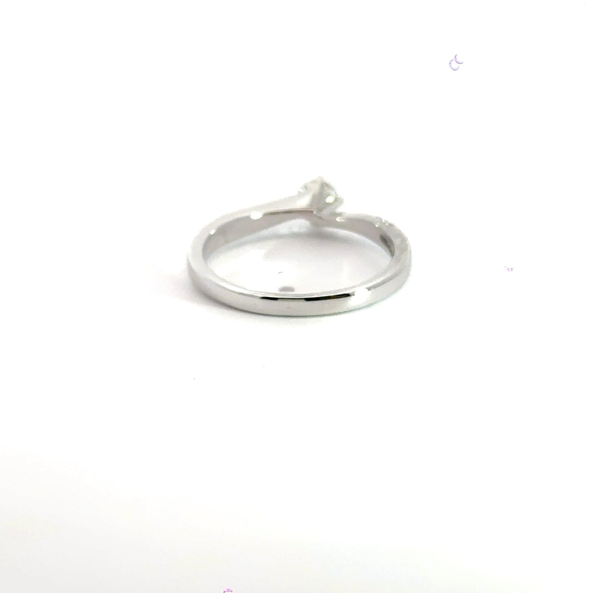 Platinum Diamond Solitaire Twist 0.40CT Aces Jewellers