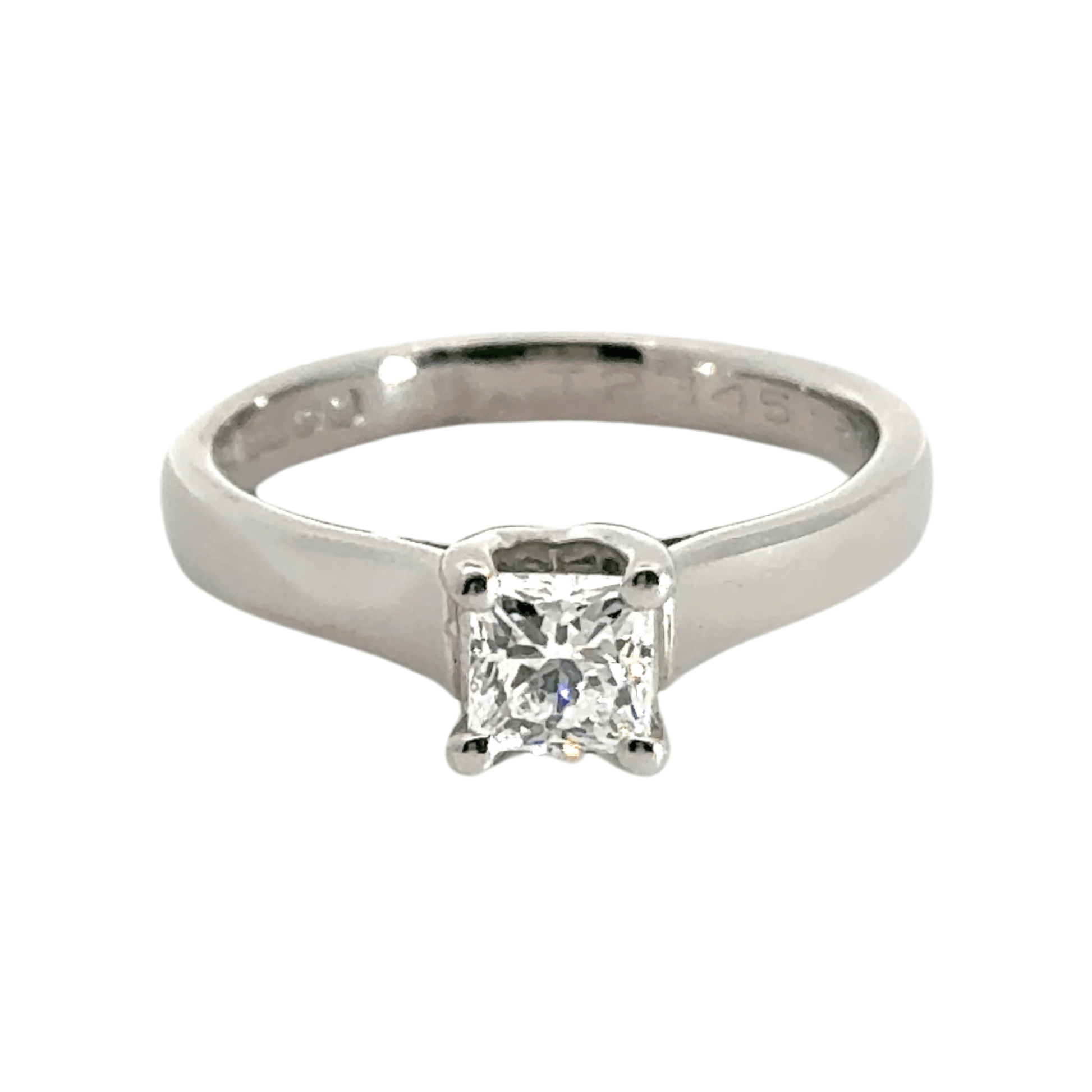 Platinum Diamond Solitaire Diamond Ring 0.50CT Aces Jewellers
