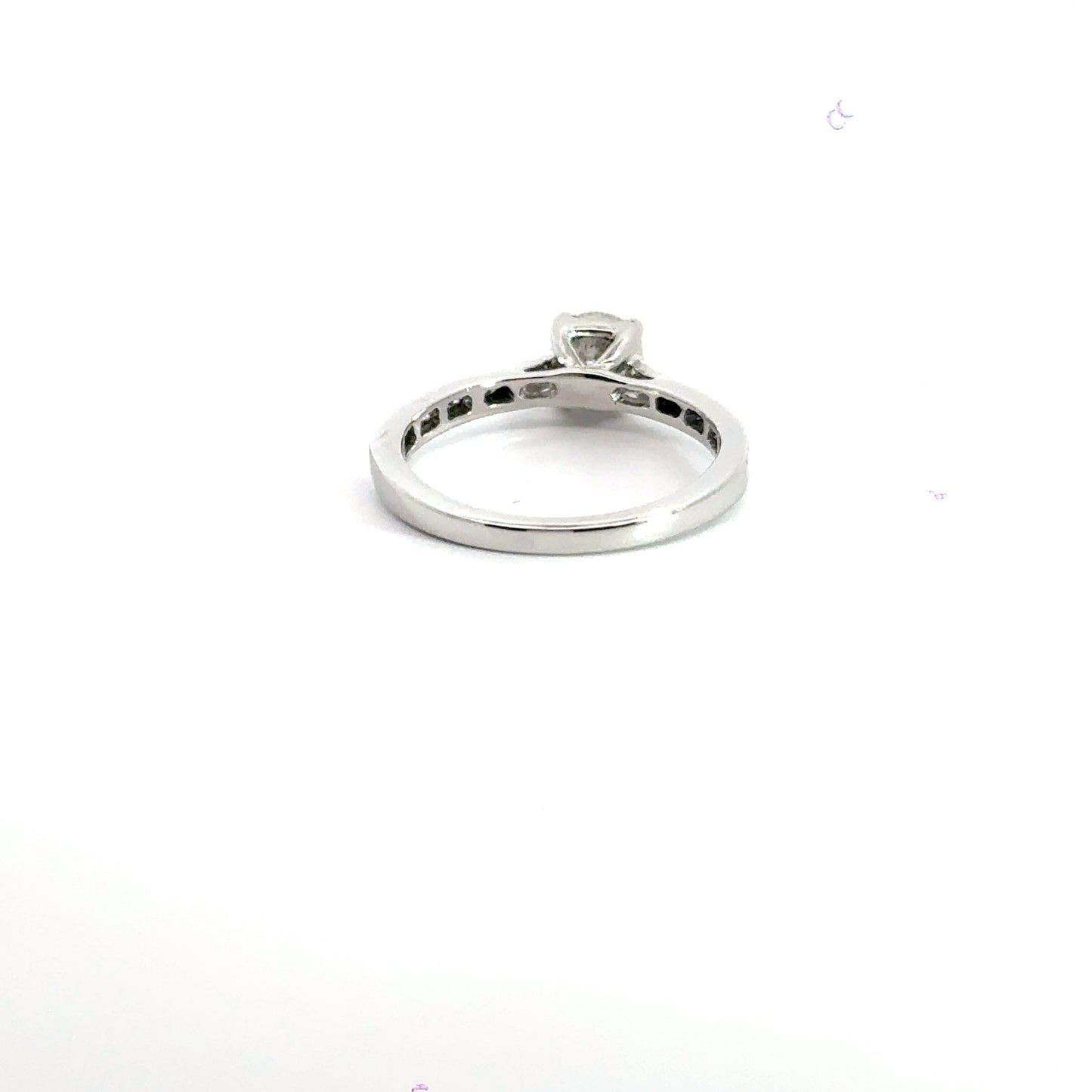 18CT White Gold Solitaire Diamond Ring Aces Jewellers