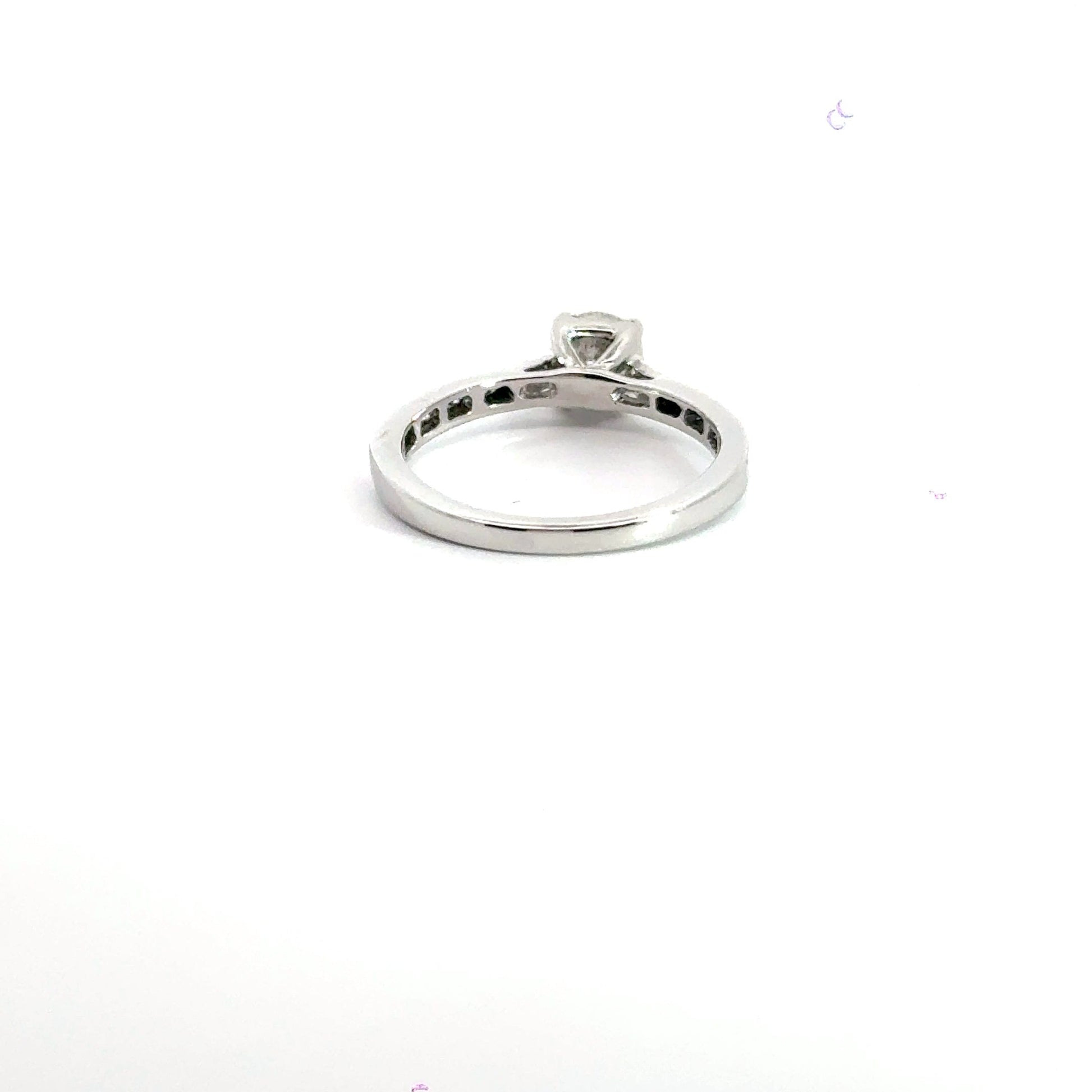 18CT White Gold Solitaire Diamond Ring Aces Jewellers