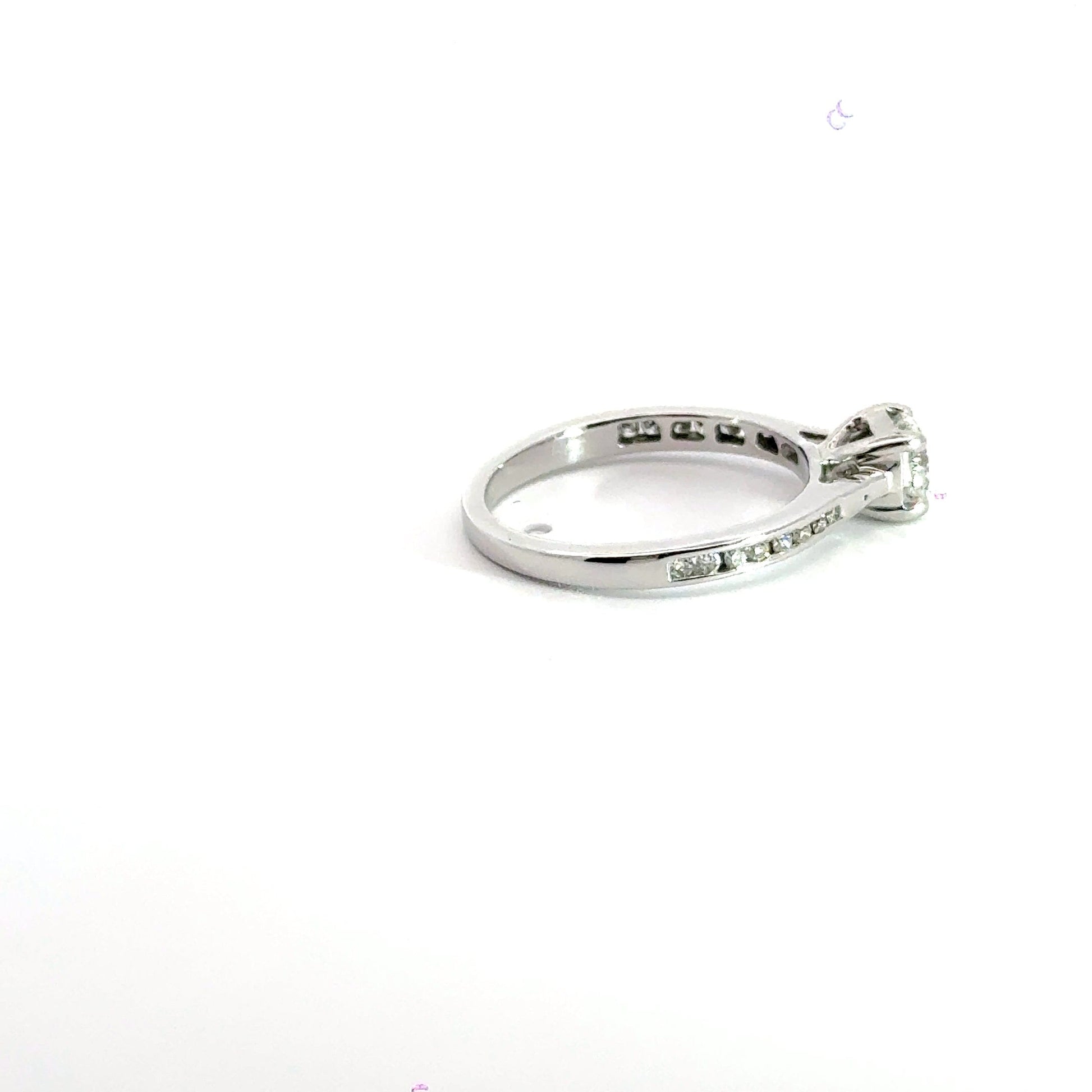 18CT White Gold Solitaire Diamond Ring Aces Jewellers