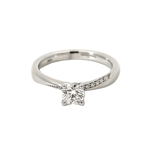 18CT White Gold Diamond Ring Aces Jewellers
