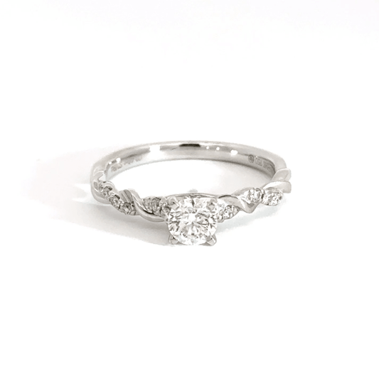 18CTW/G SOL 0.40CT CENTRE DIA 0.50CT TOTAL G/SI2 Aces Jewellers