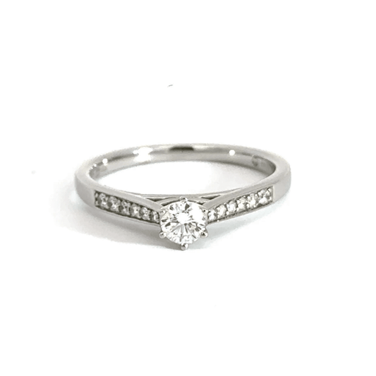 18CT White Gold Diamond Ring Aces Jewellers