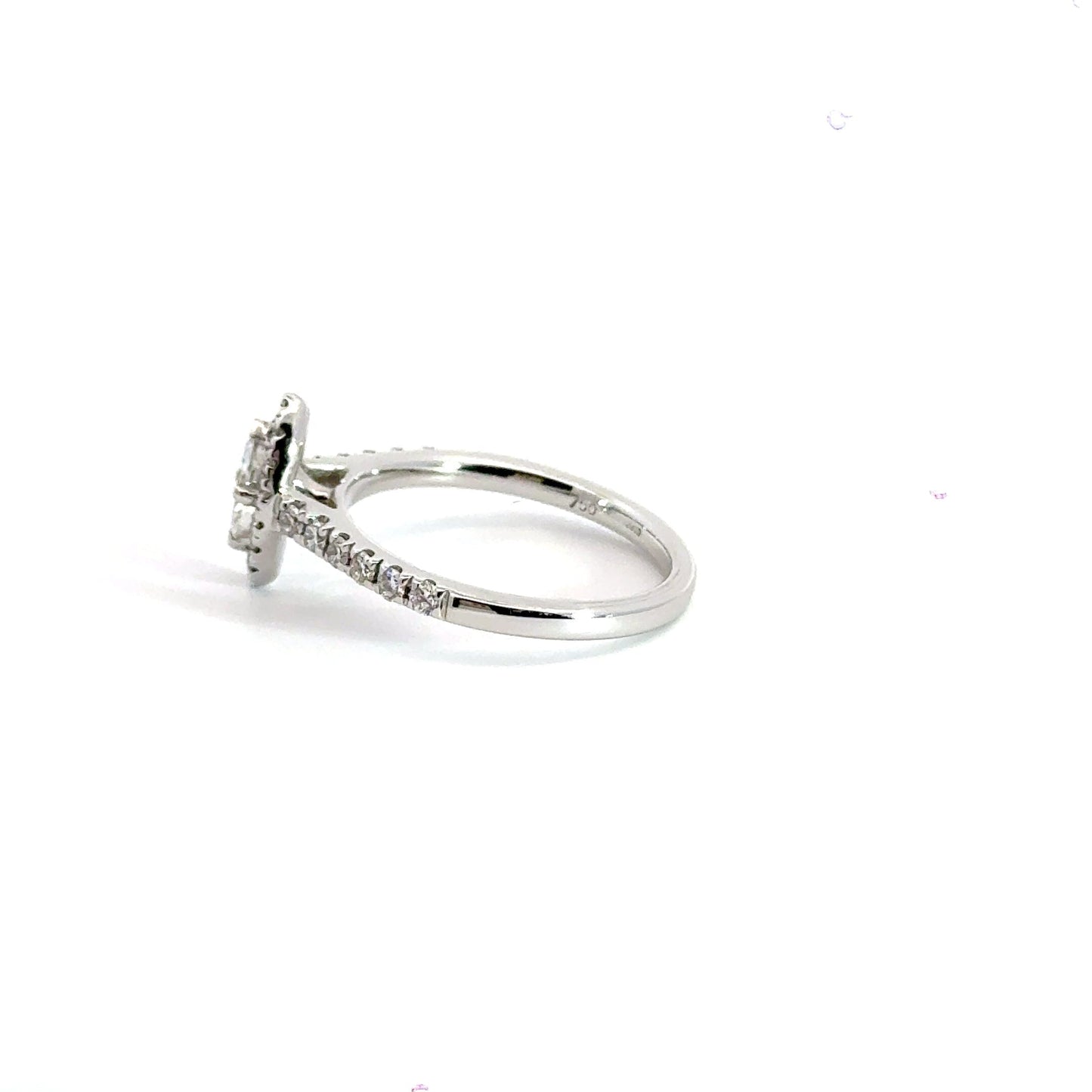 Platinum Marquise Diamond Ring Halo Aces Jewellers