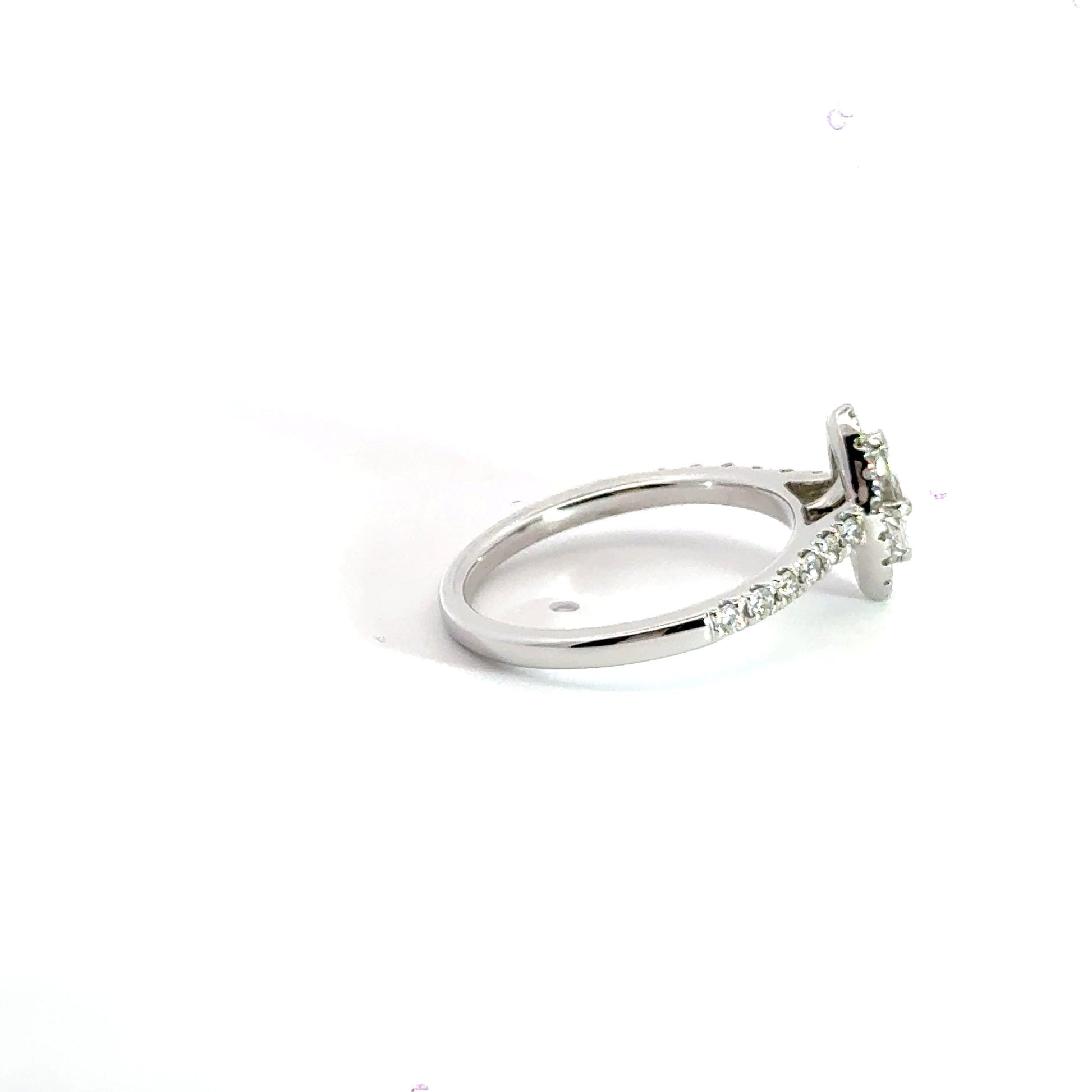 Platinum Marquise Diamond Ring Halo Aces Jewellers