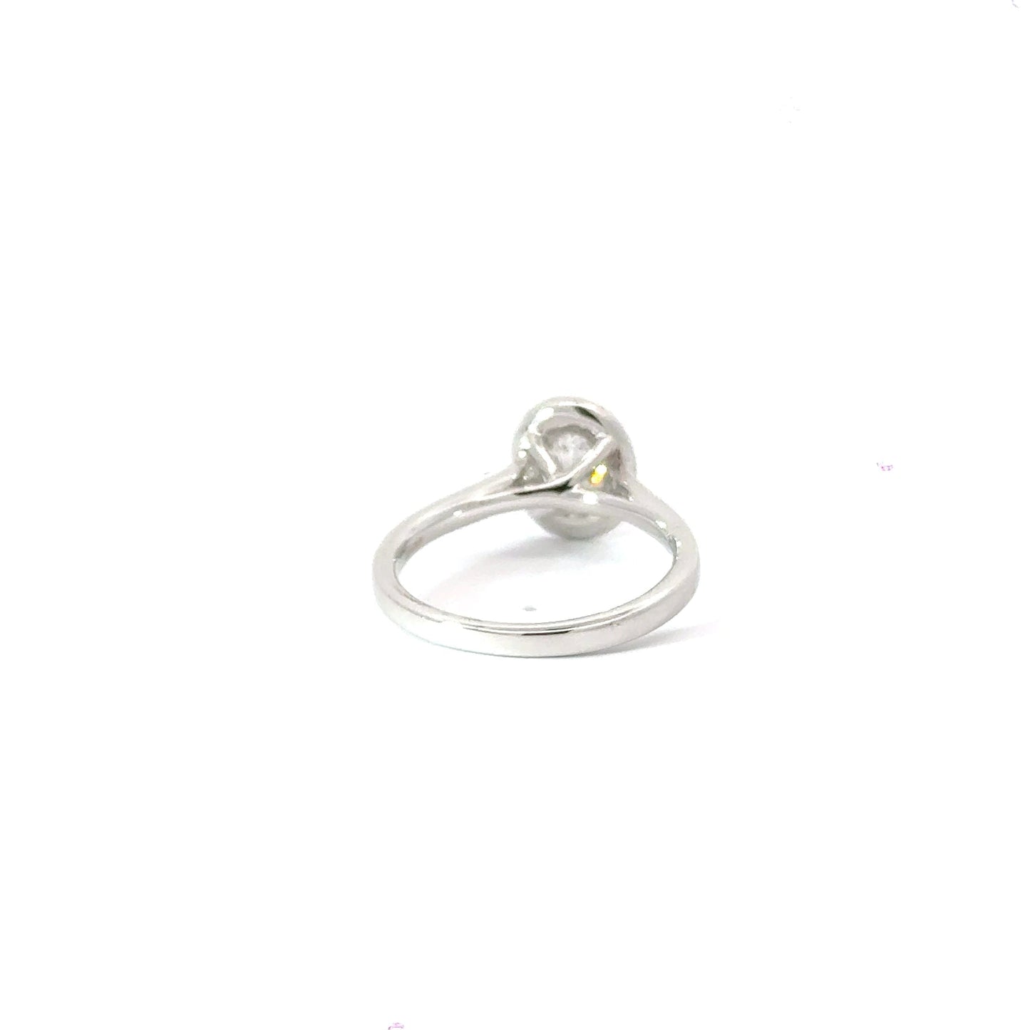 Platinum Diamond Oval Halo Ring Aces Jewellers