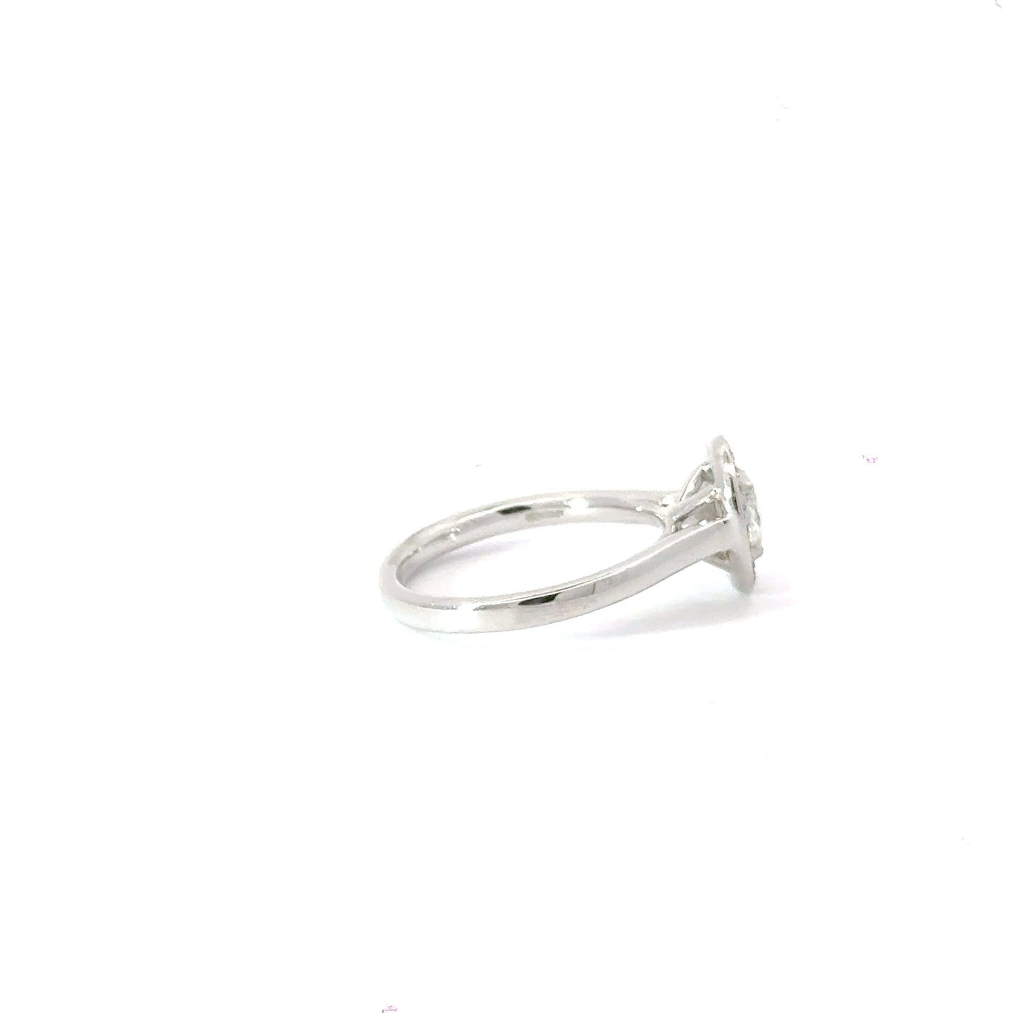 Platinum Diamond Oval Halo Ring Aces Jewellers