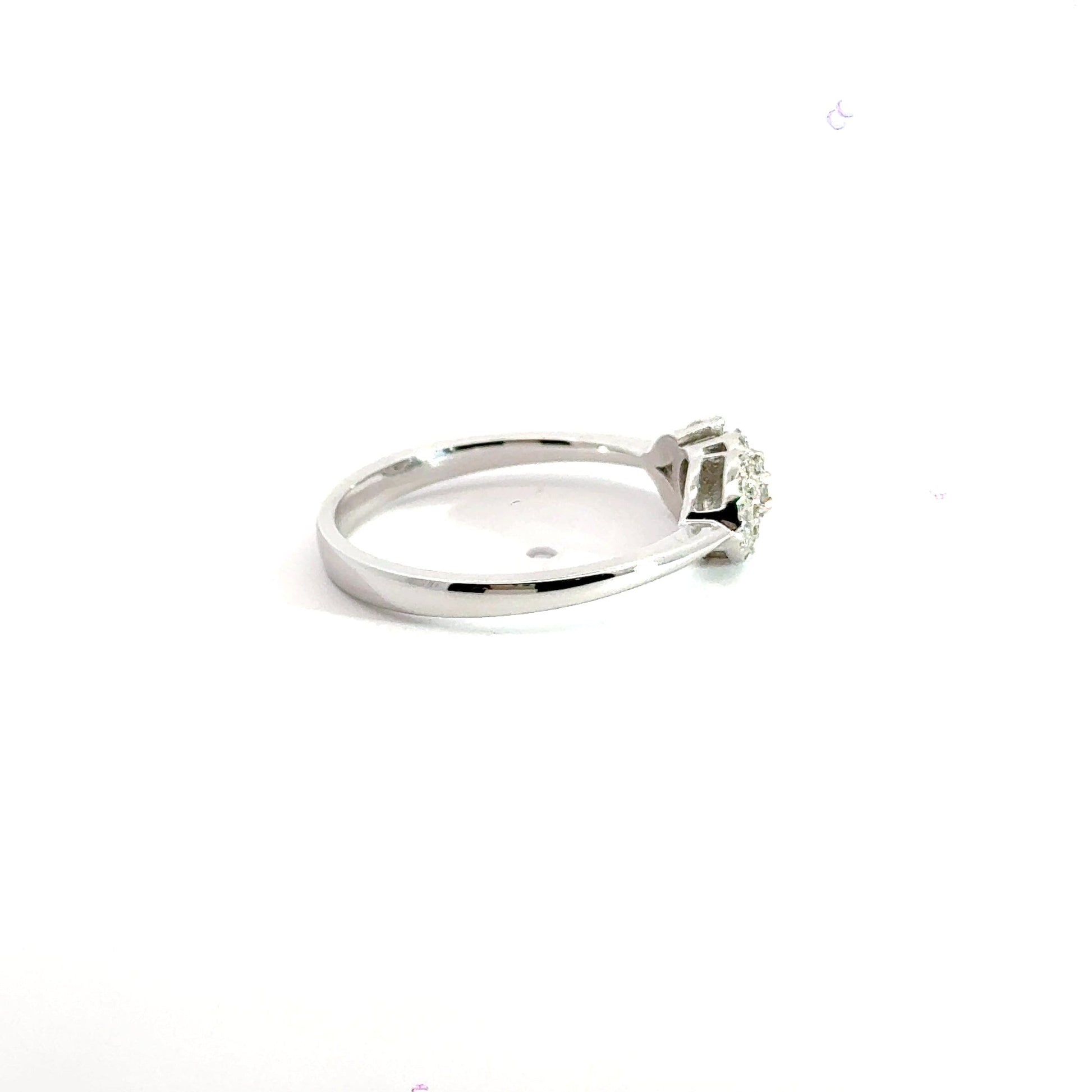 18CT White Gold Diamond Ring Trilogy Aces Jewellers