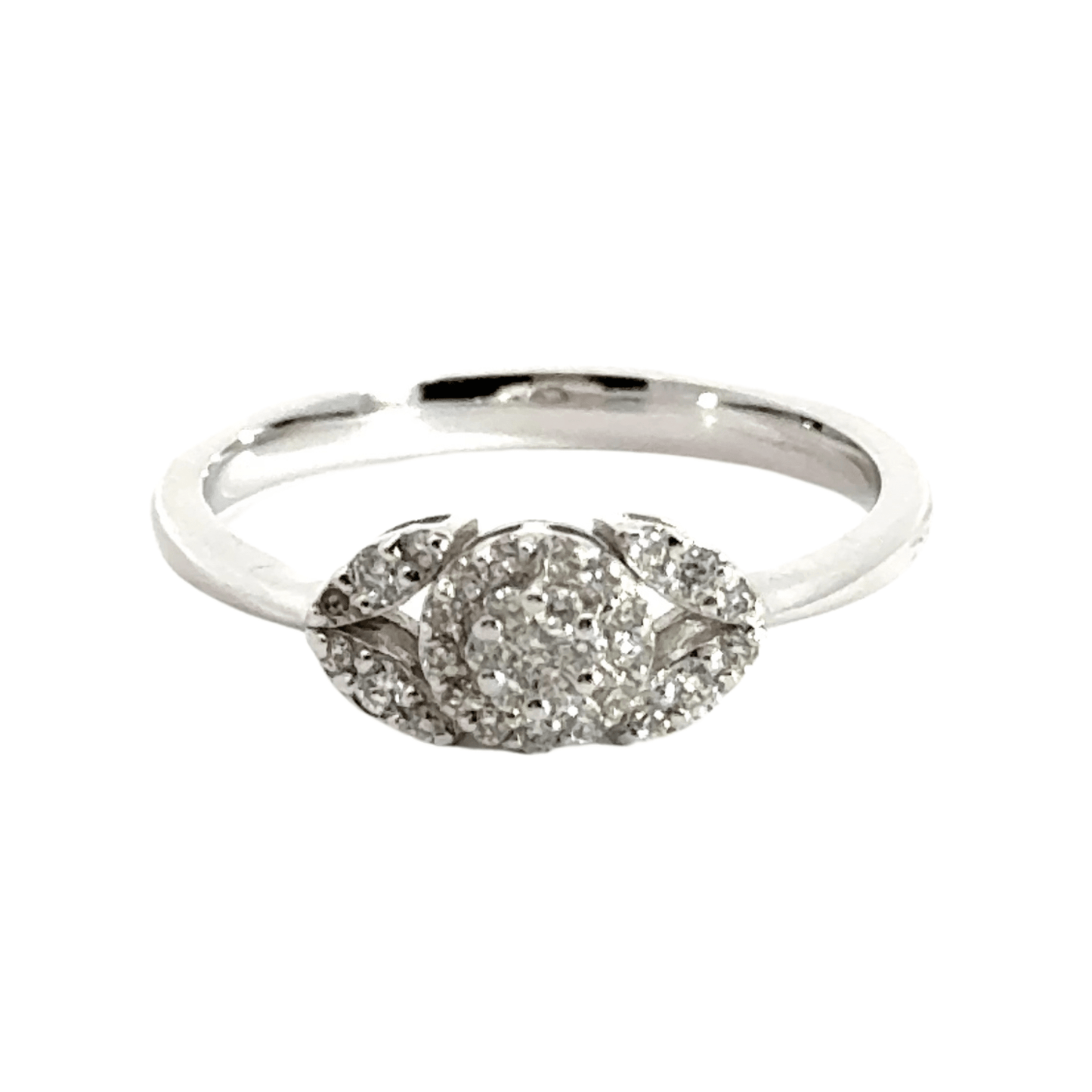 18CT White Gold Diamond Ring Trilogy Aces Jewellers