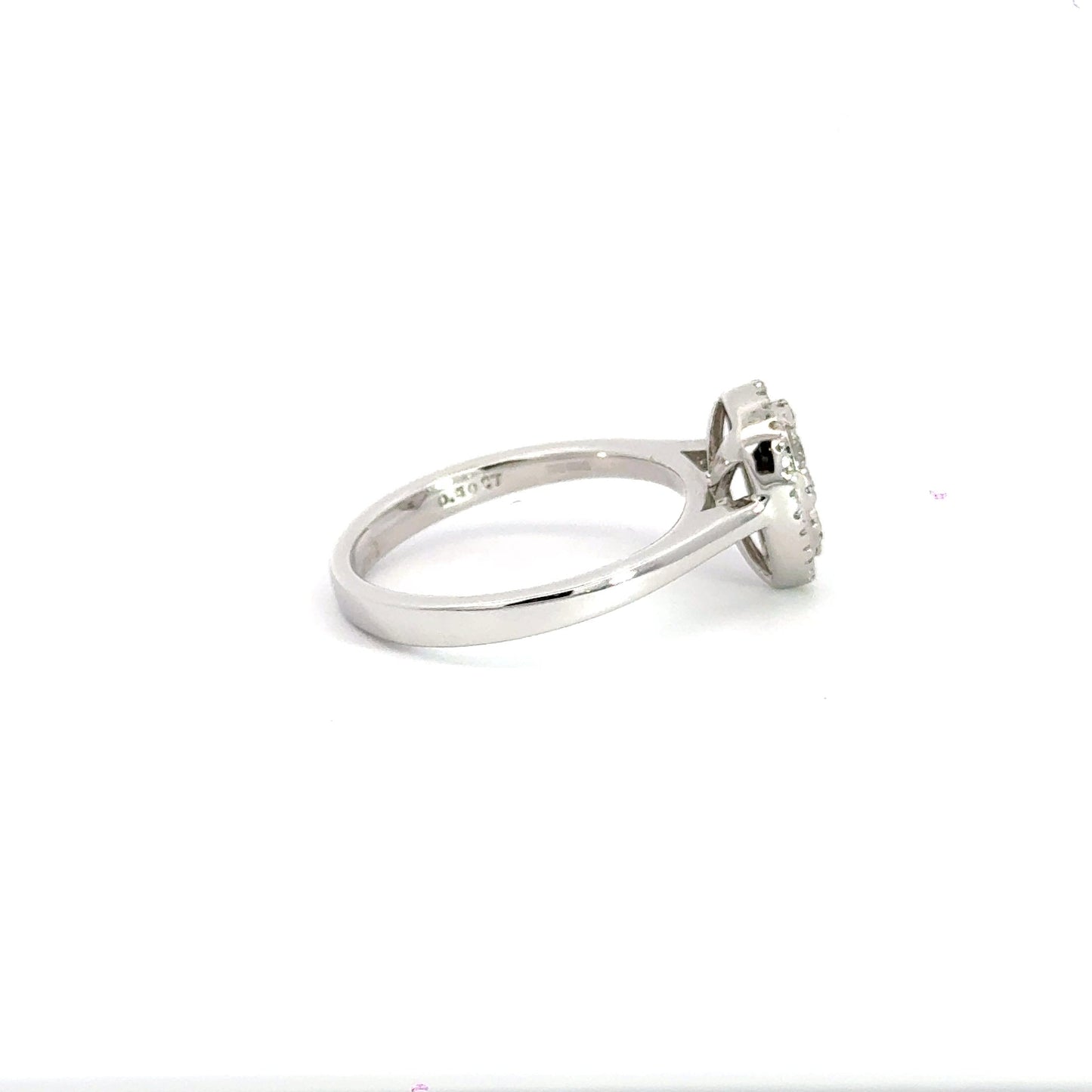18CT White Gold Teardrop Diamond Ring Aces Jewellers