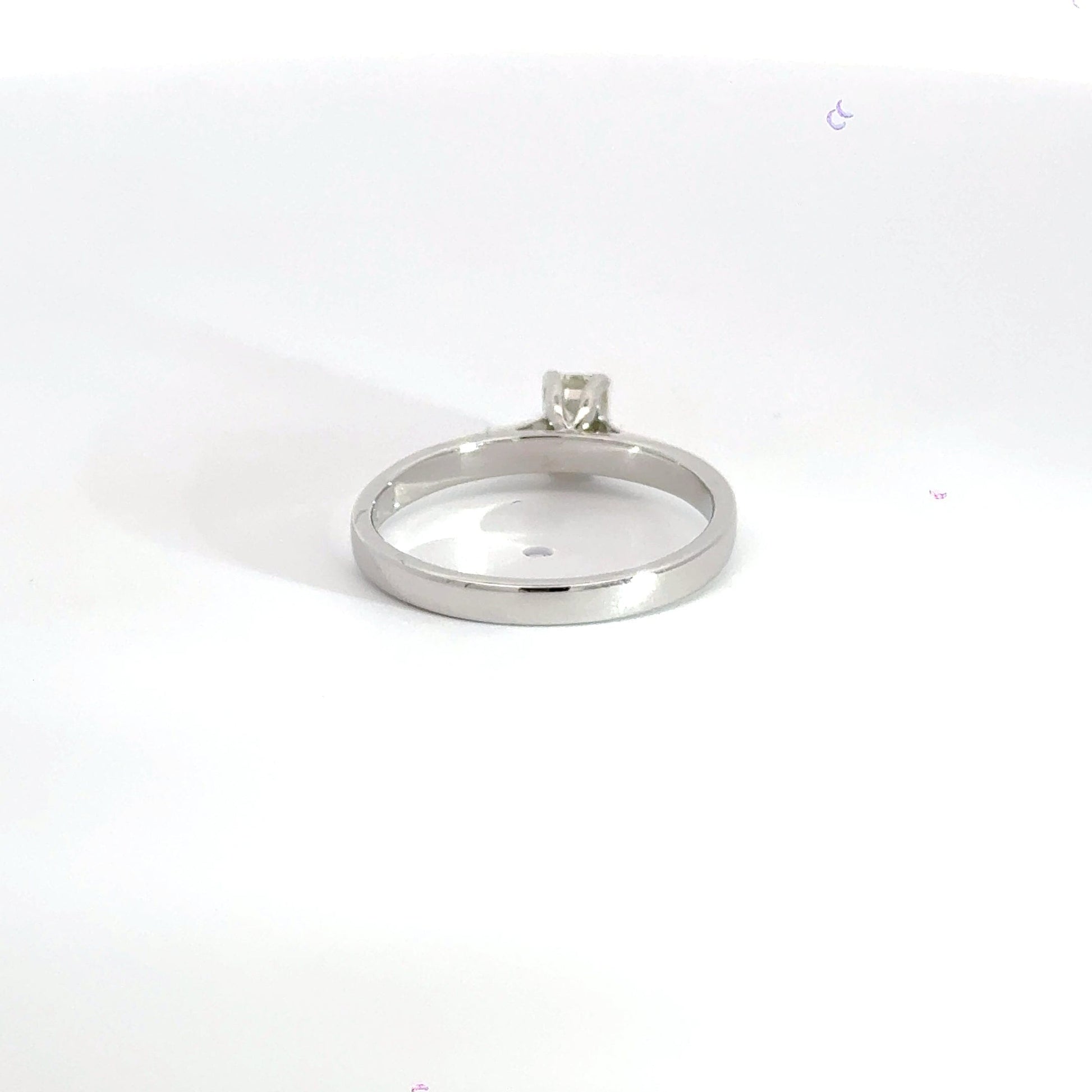 Platinum Emerald Cut Diamond Ring Solitaire Aces Jewellers