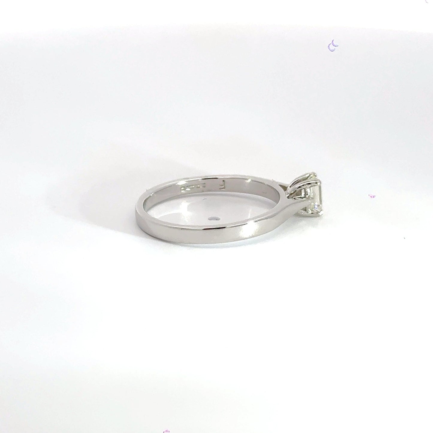 Platinum Emerald Cut Diamond Ring Solitaire Aces Jewellers