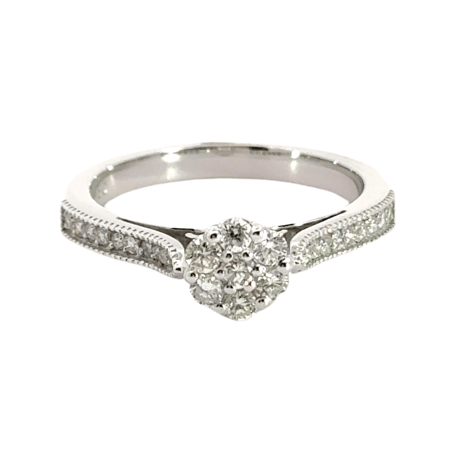 18CT White Gold Diamond Ring Aces Jewellers