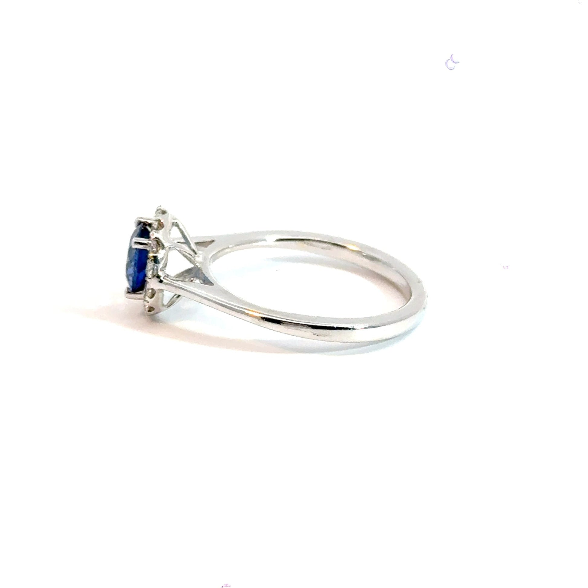 18CT White Gold Diamond Ring and Tanzanite Aces Jewellers