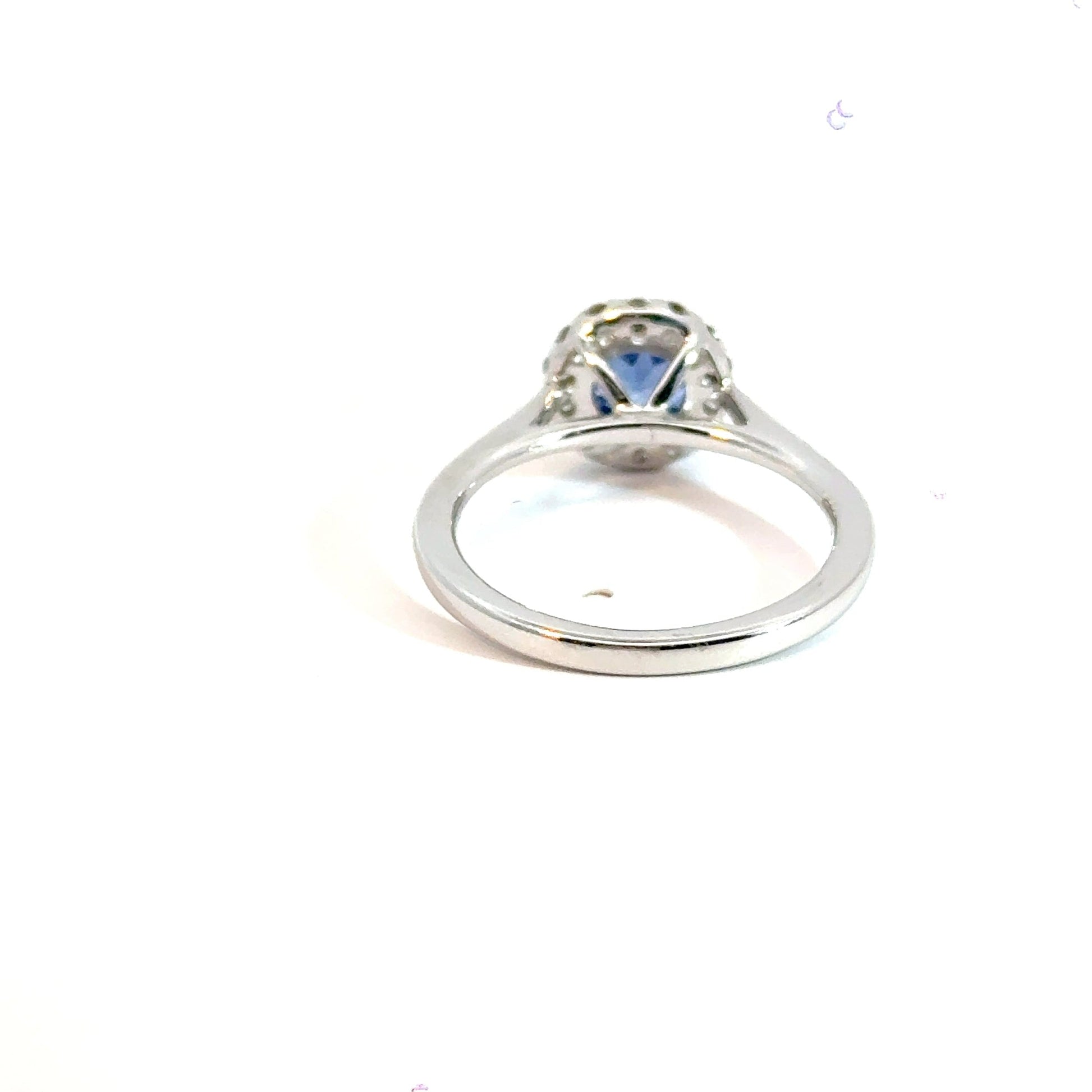 18CT White Gold Diamond Ring and Tanzanite Aces Jewellers