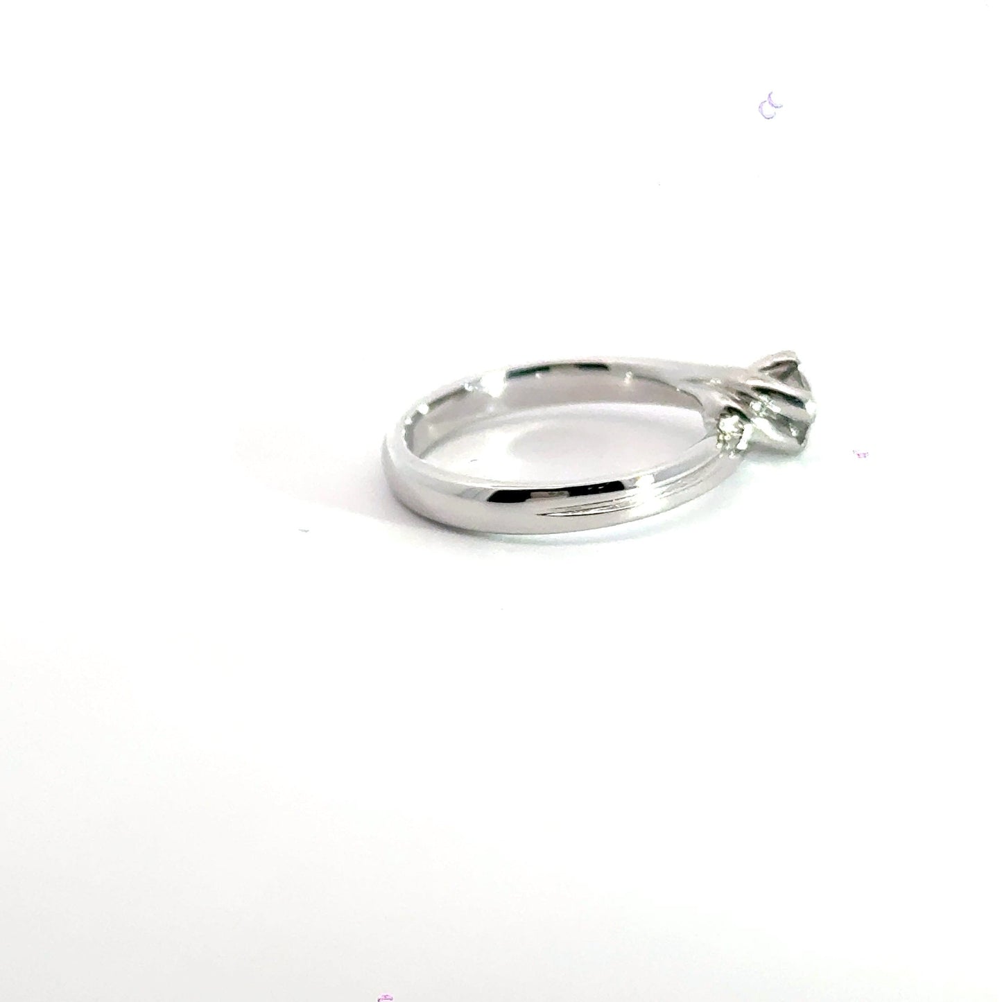 Platinum Solitaire Diamond Ring Twist Aces Jewellers