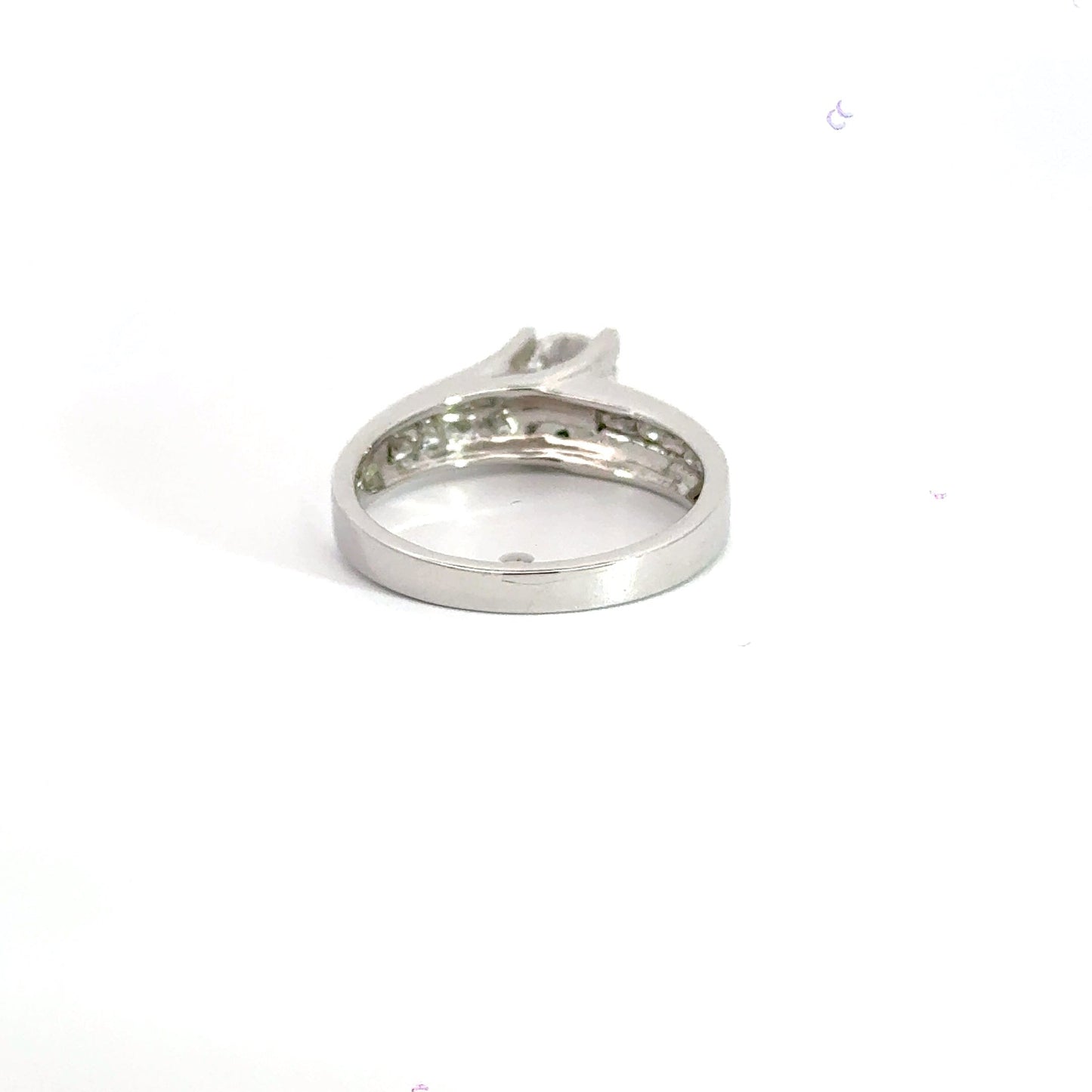 18CT White Gold Solitaire Diamond Ring Aces Jewellers