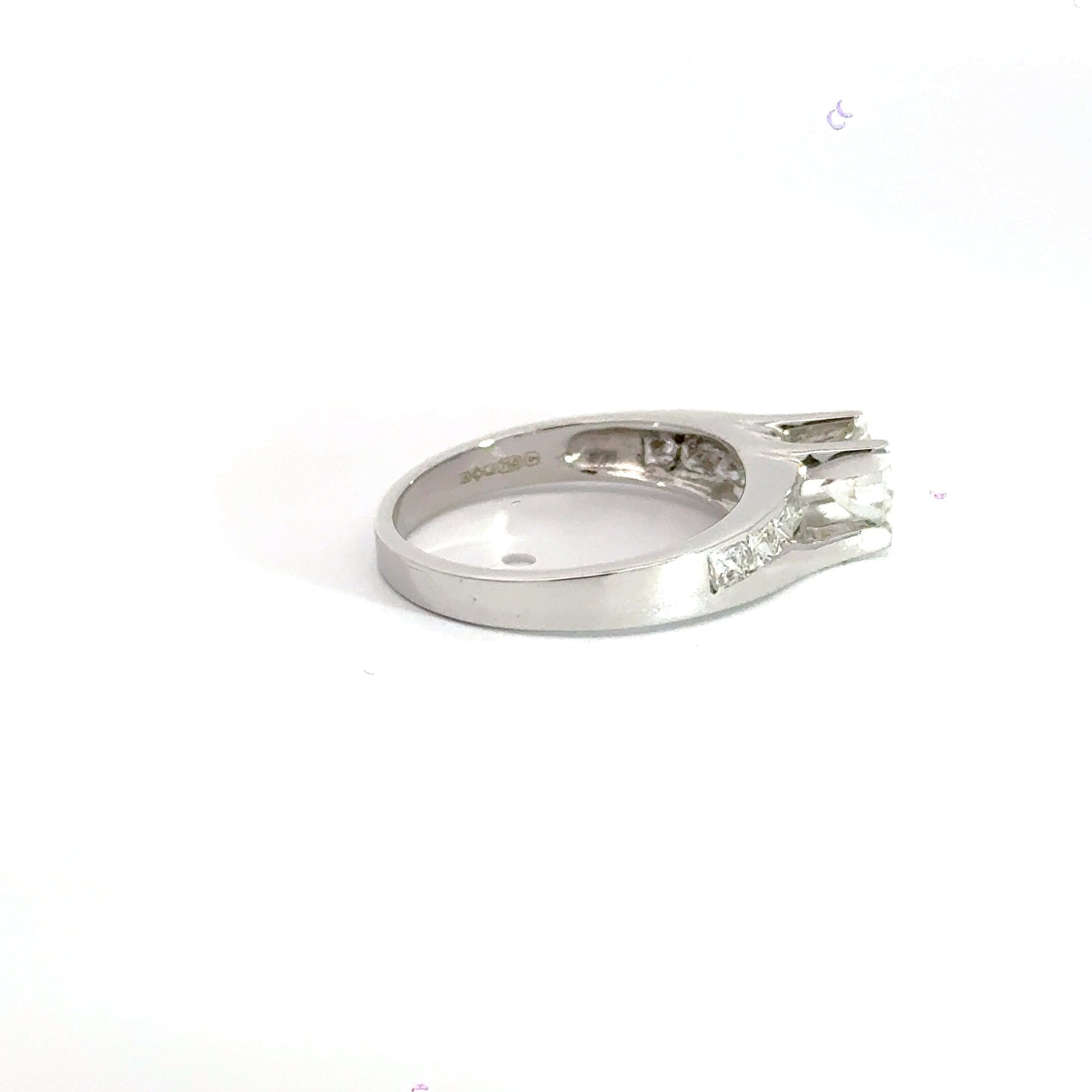18CT White Gold Solitaire Diamond Ring Aces Jewellers