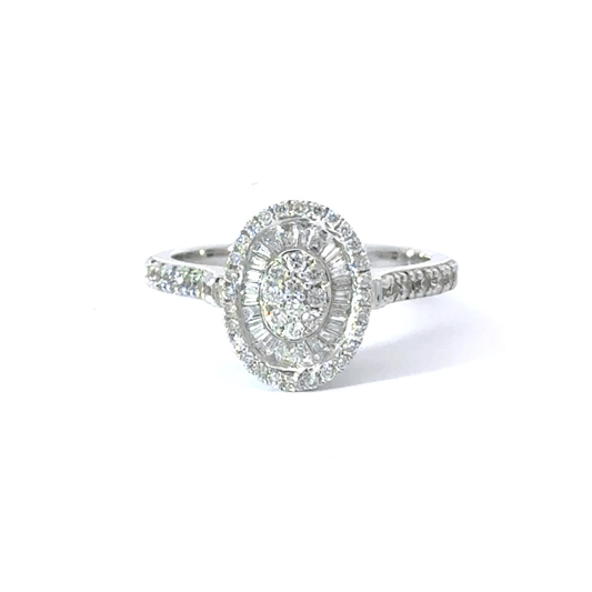 18CT White Gold Diamond Ring Aces Jewellers