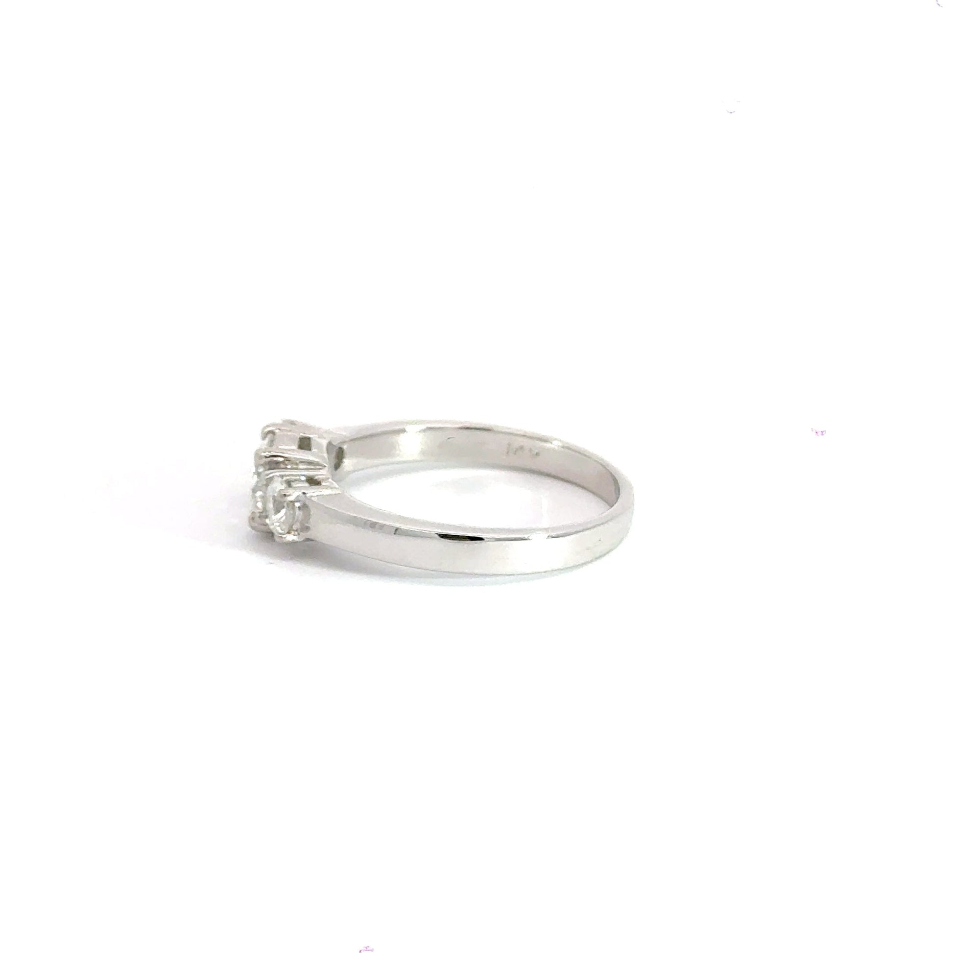 14CT White Gold Trilogy Diamond Ring Aces Jewellers