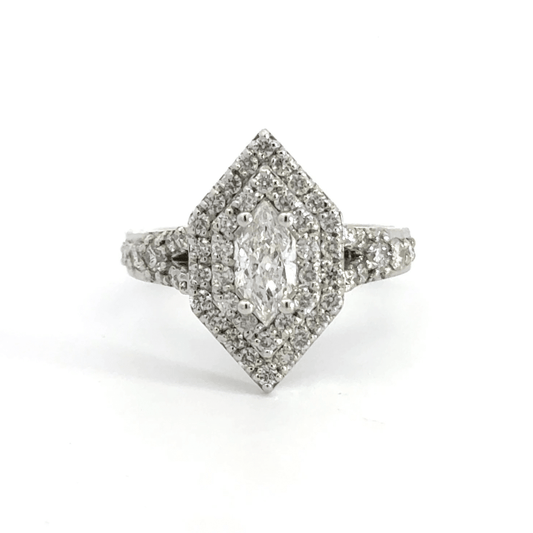 18CT White Gold Diamond Ring Aces Jewellers