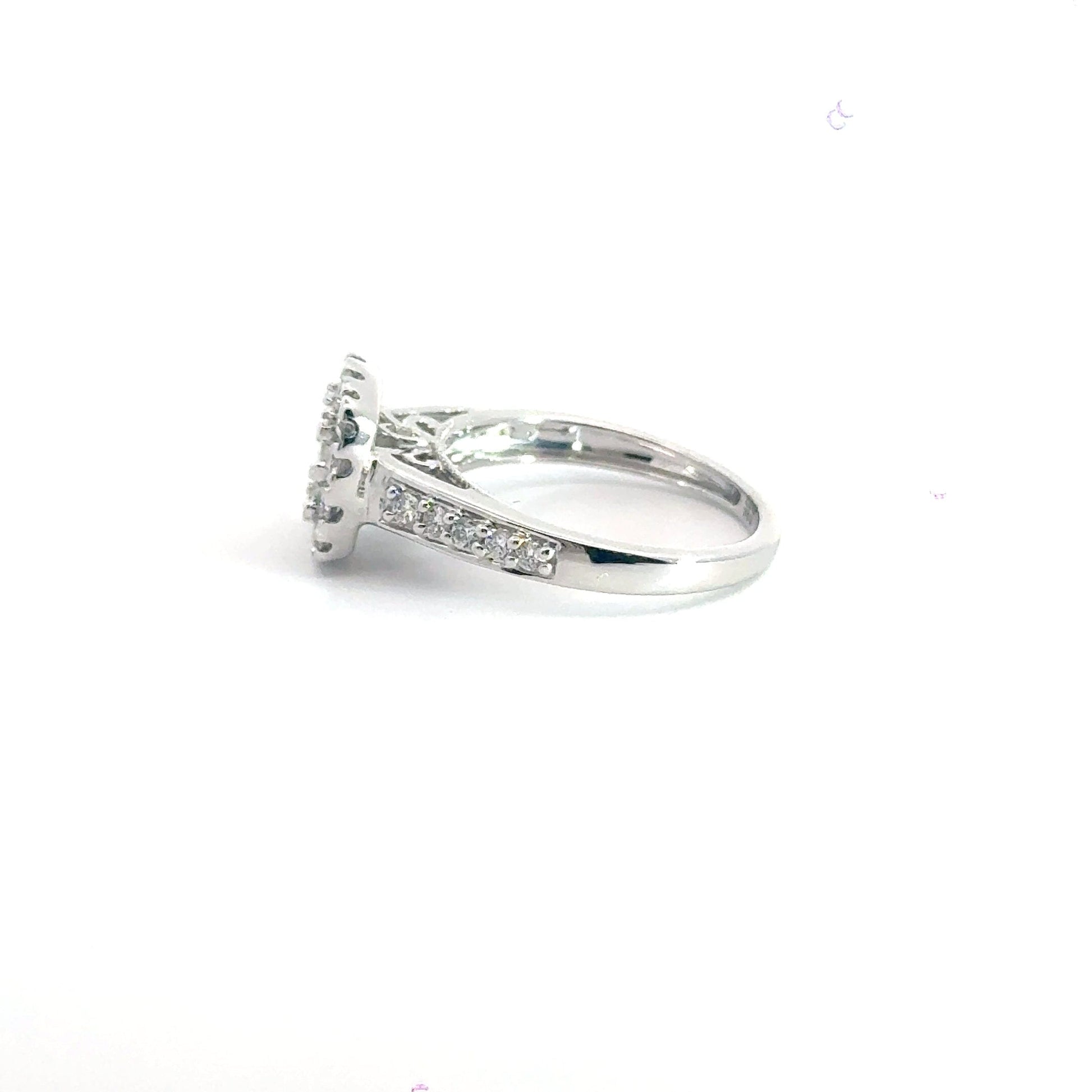 9CT White Gold Cluster Diamond Ring Aces Jewellers