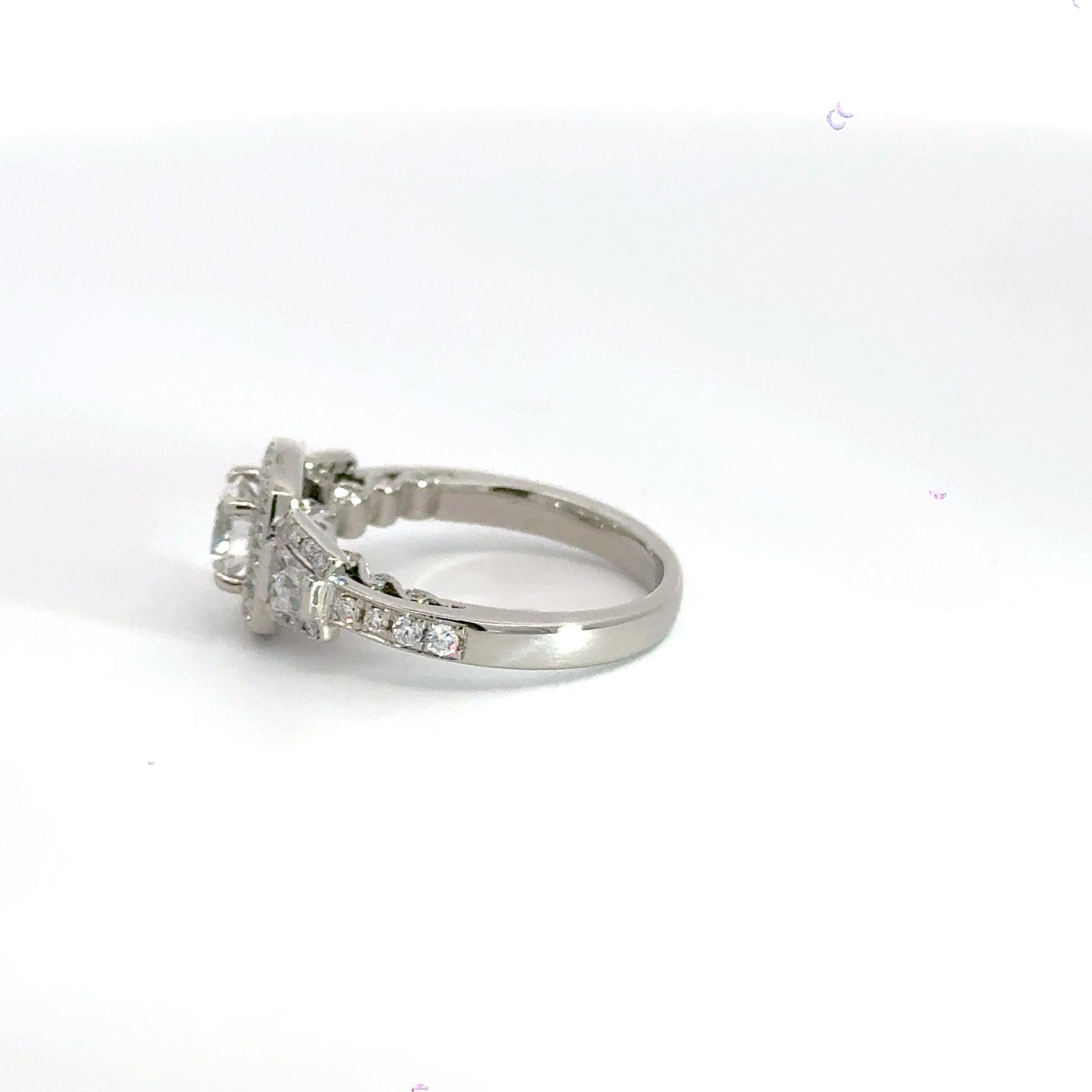 Platinum Cluster Diamond Ring Trilogy Aces Jewellers