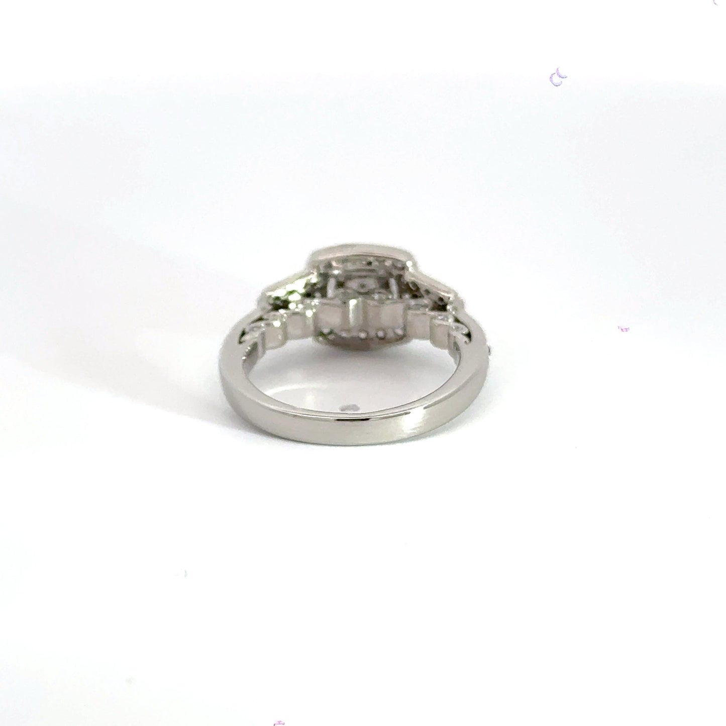 Platinum Cluster Diamond Ring Trilogy Aces Jewellers