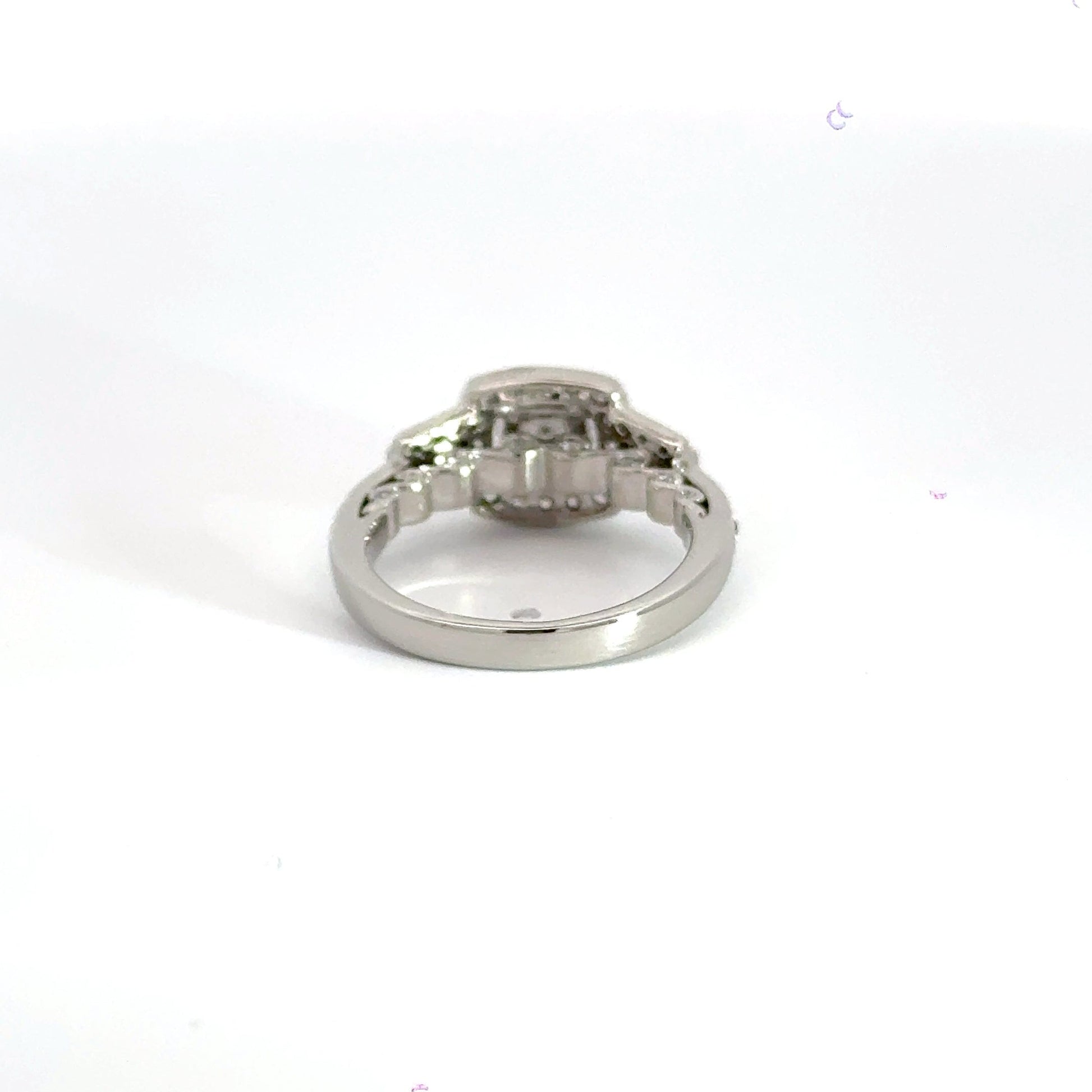 Platinum Cluster Diamond Ring Trilogy Aces Jewellers