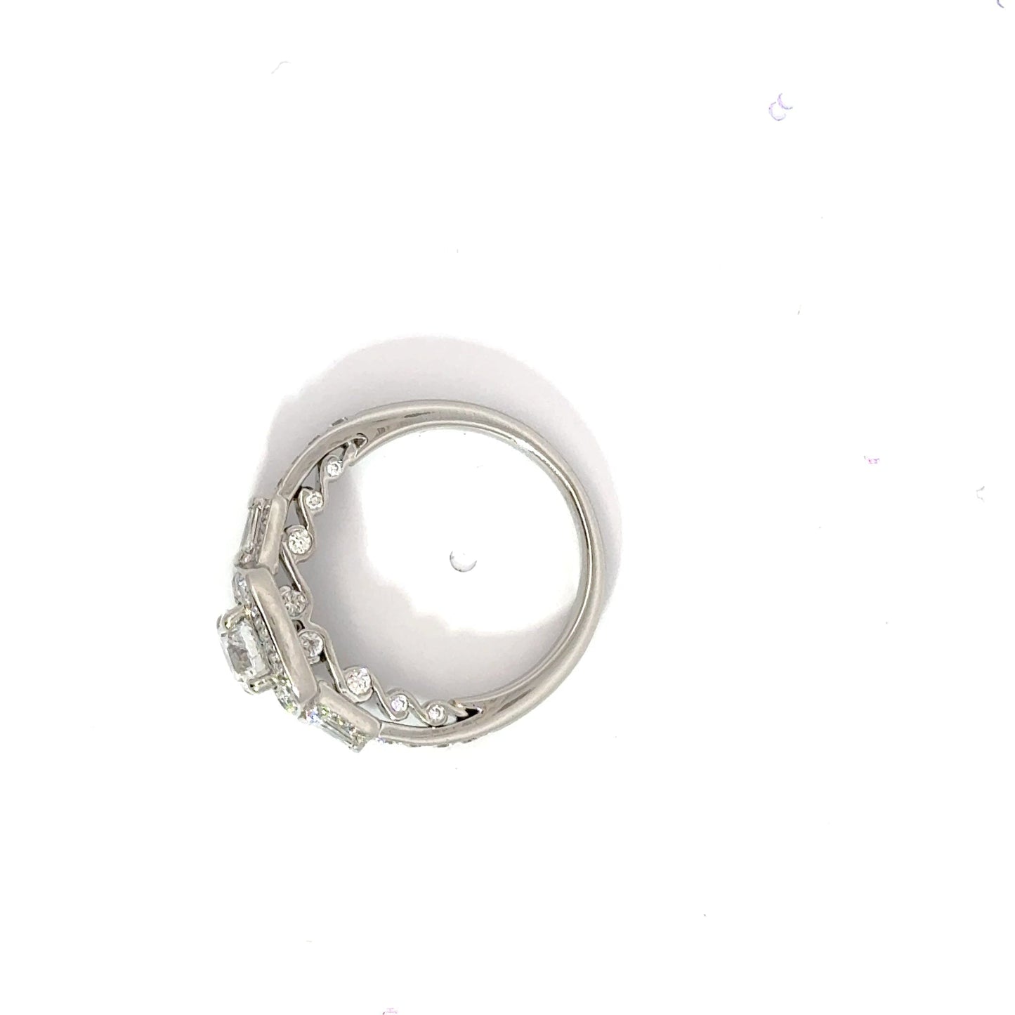 Platinum Cluster Diamond Ring Trilogy Aces Jewellers