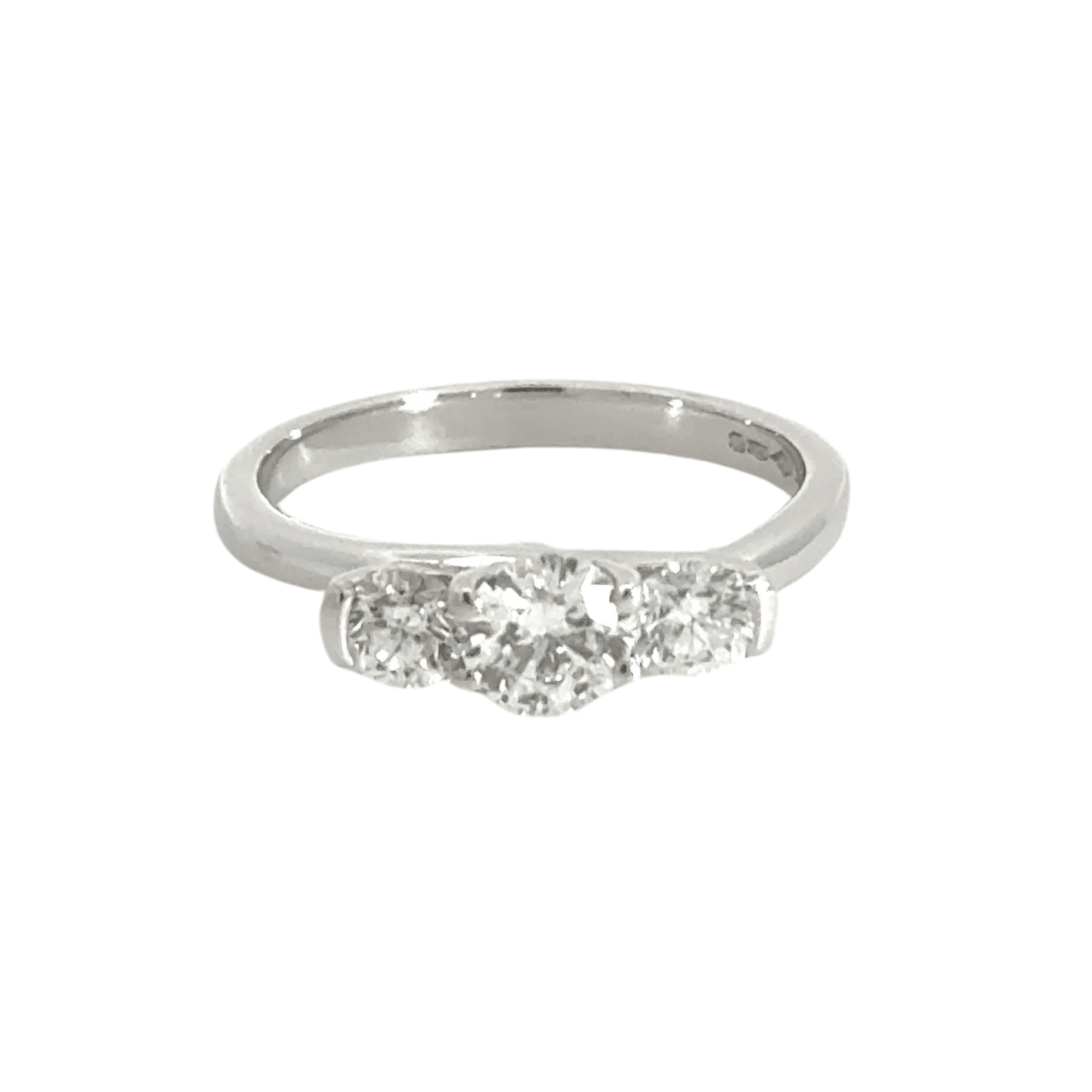 Platinum Diamond Ring Trilogy Ring Aces Jewellers