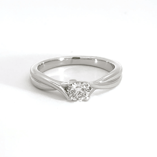 Platinum Solitaire Diamond Ring Aces Jewellers