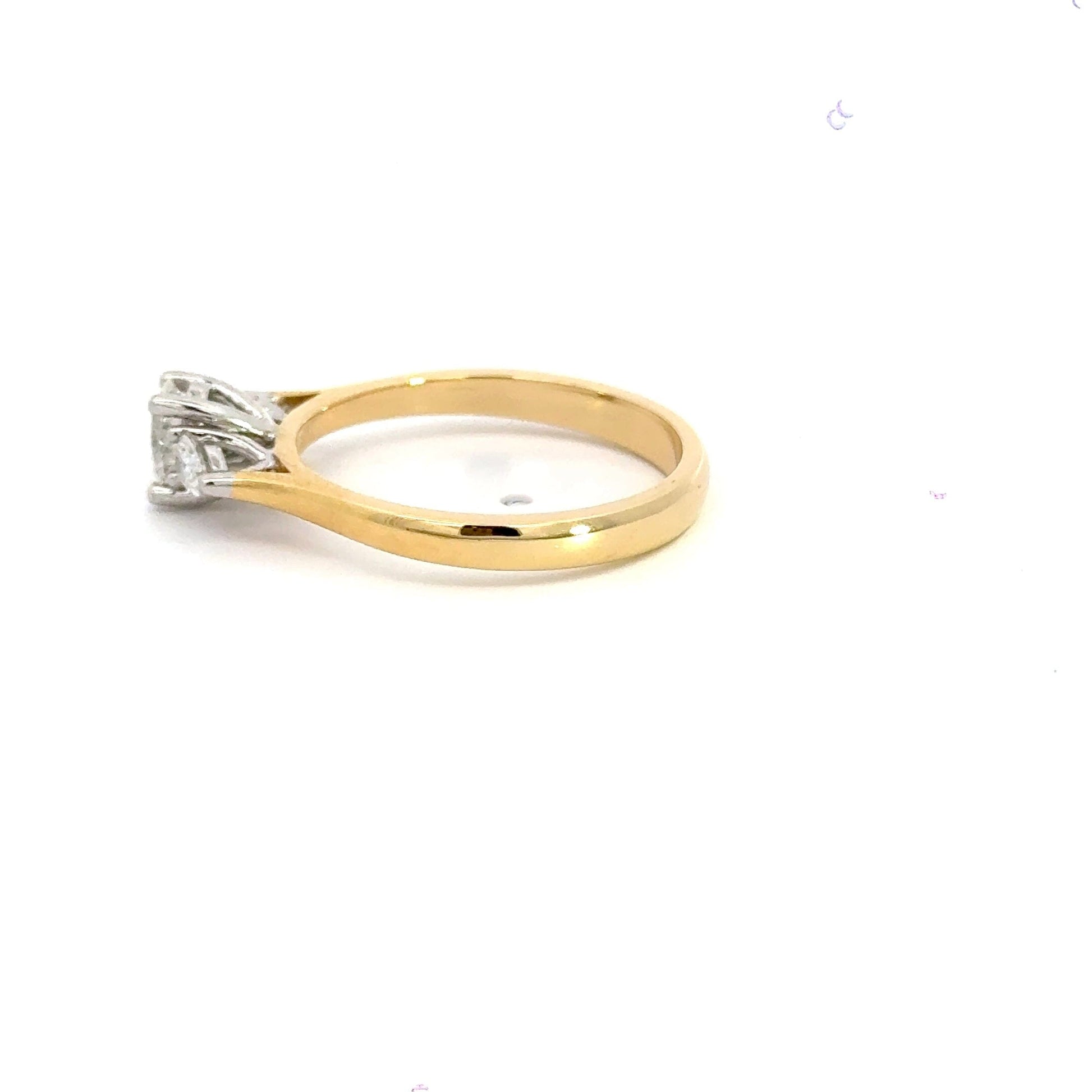 18CT Oval Trilogy Diamond Ring Aces Jewellers