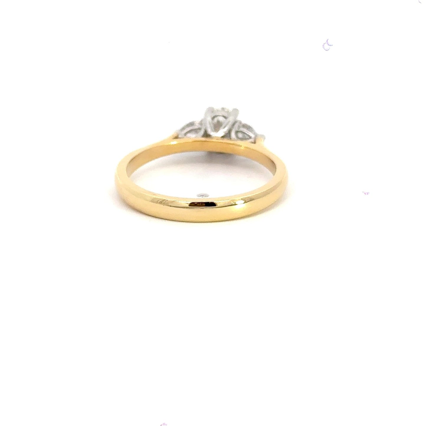 18CT Oval Trilogy Diamond Ring Aces Jewellers