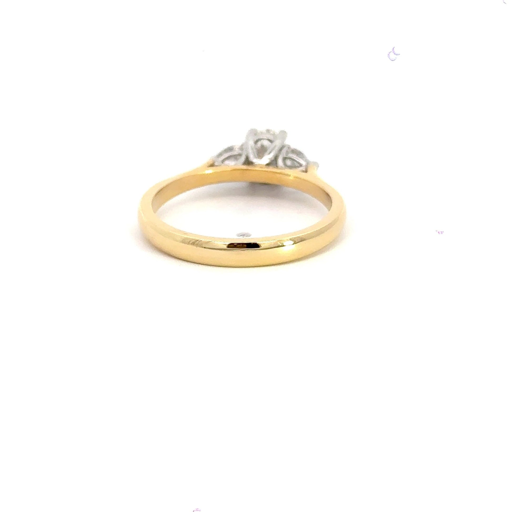 18CT Oval Trilogy Diamond Ring Aces Jewellers