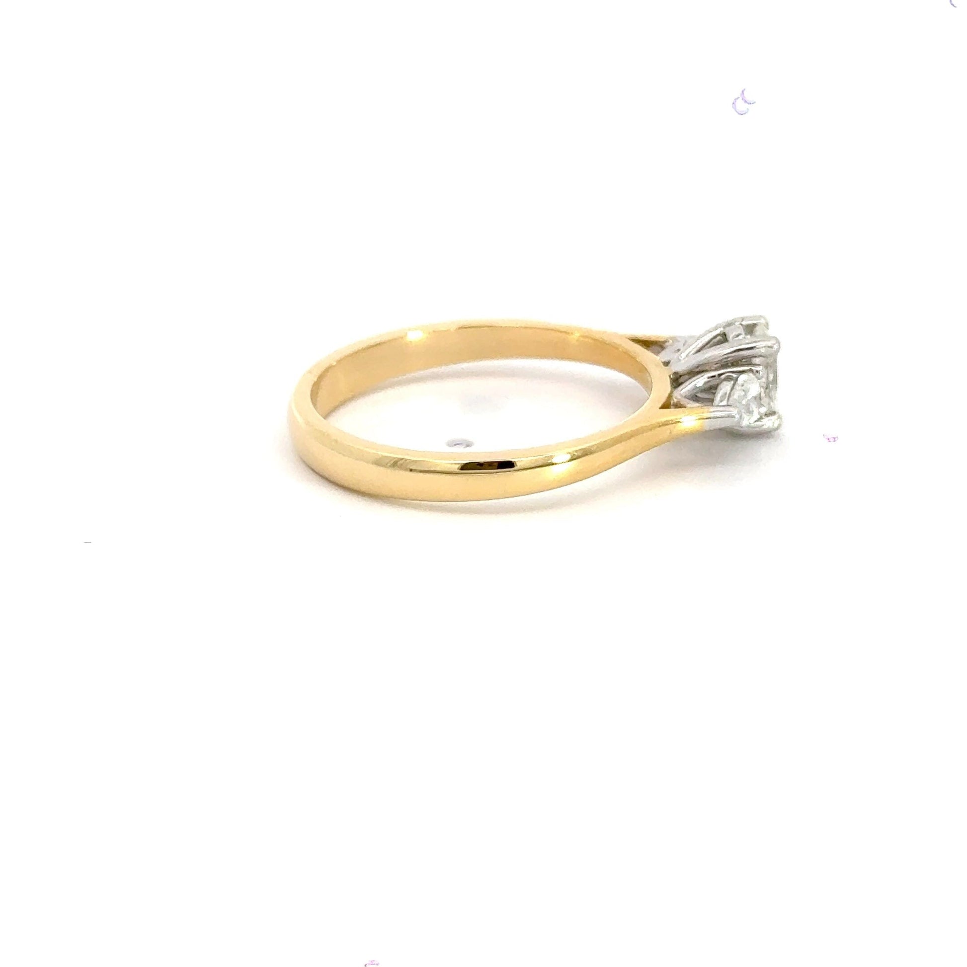 18CT Oval Trilogy Diamond Ring Aces Jewellers