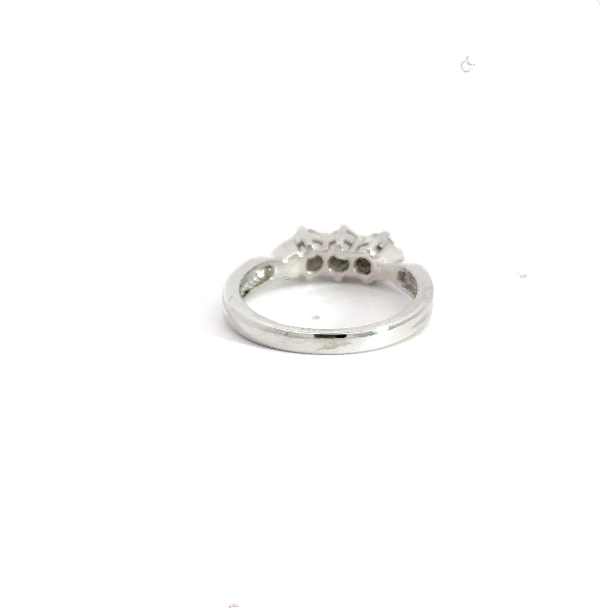 Platinum 3 Stone Trilogy Diamond Ring Aces Jewellers