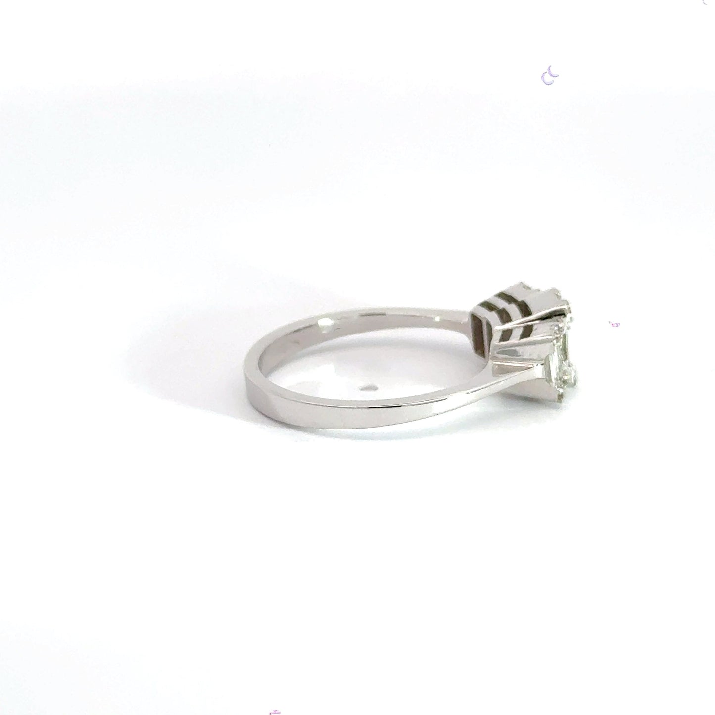 18CT White Gold Trilogy Diamond Ring Aces Jewellers